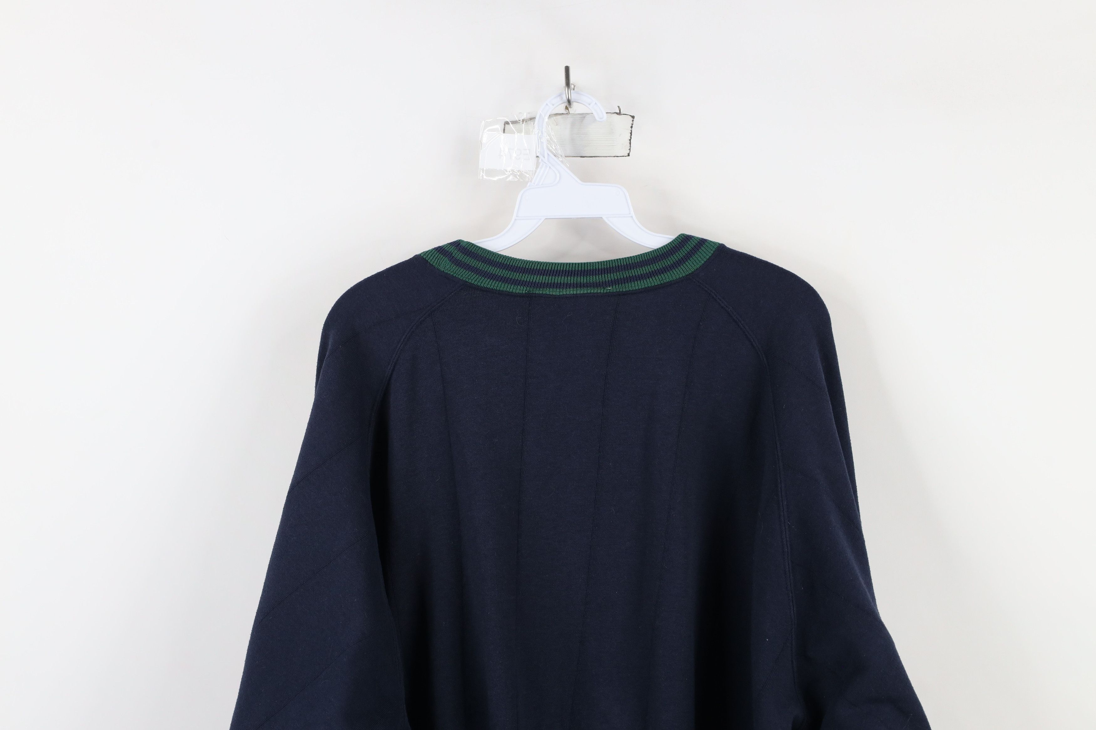 Vintage Vintage 90s Streetwear Striped Boxy Fit Crewneck Sweatshirt Size US XL / EU 56 / 4 - 9 Thumbnail