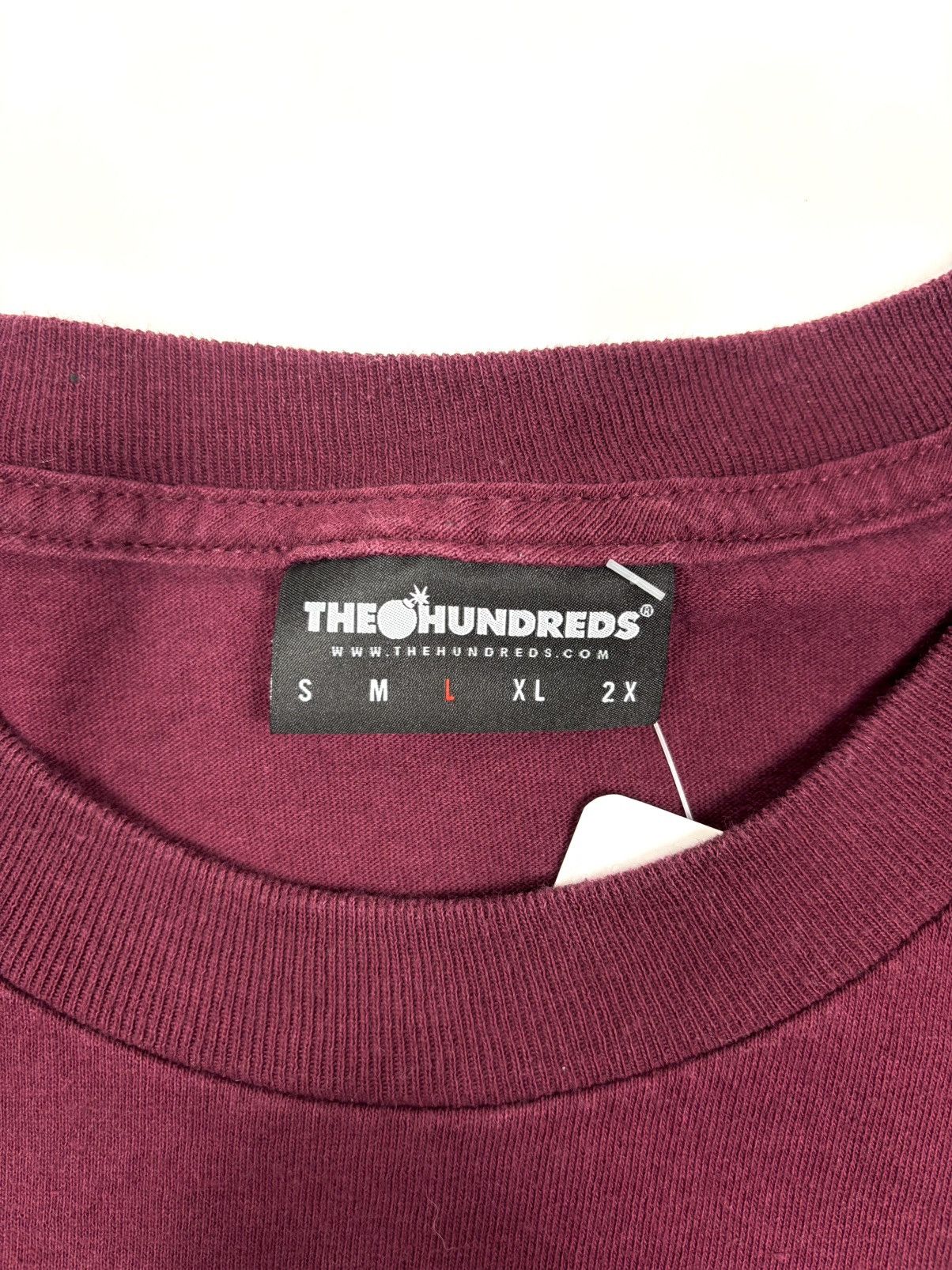 Vintage The Hundreds “Heavy Metal” Tee – Wine – Size L Size US L / EU 52-54 / 3 - 4 Thumbnail