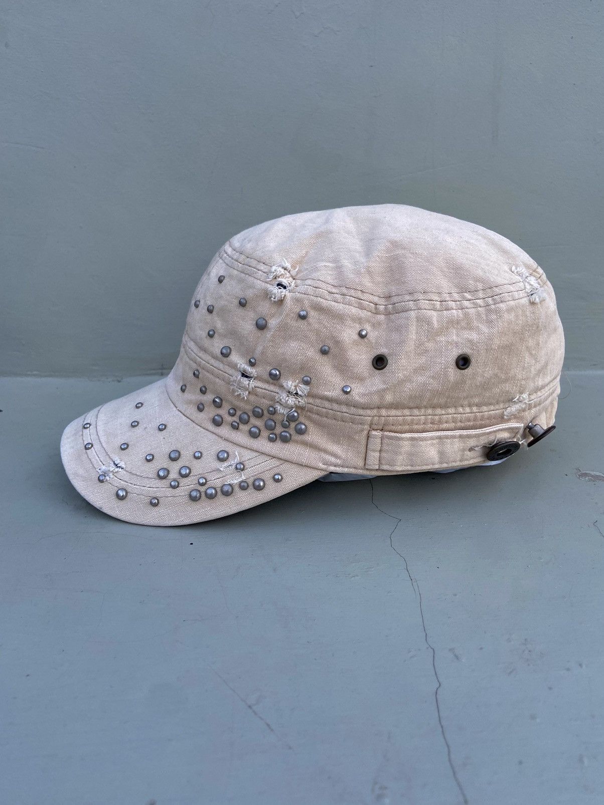 If Six Was Nine 2000s button studded punk patrol hat Size ONE SIZE - 2 Thumbnail
