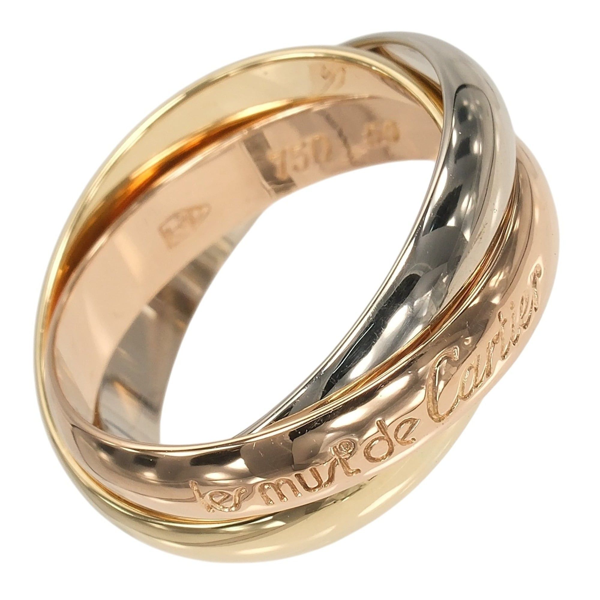 Cartier Cartier Trinity Ring, Size 10, 3.5mm Band, 18K Gold (YG, PG, WG), Approx. 7.13g Size ONE SIZE - 1 Thumbnail