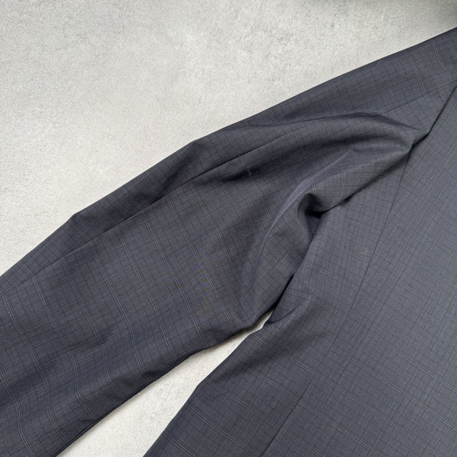 Burberry Burberry Men Blazer Two Button Grey Check Size 50 Size 40R - 17 Thumbnail
