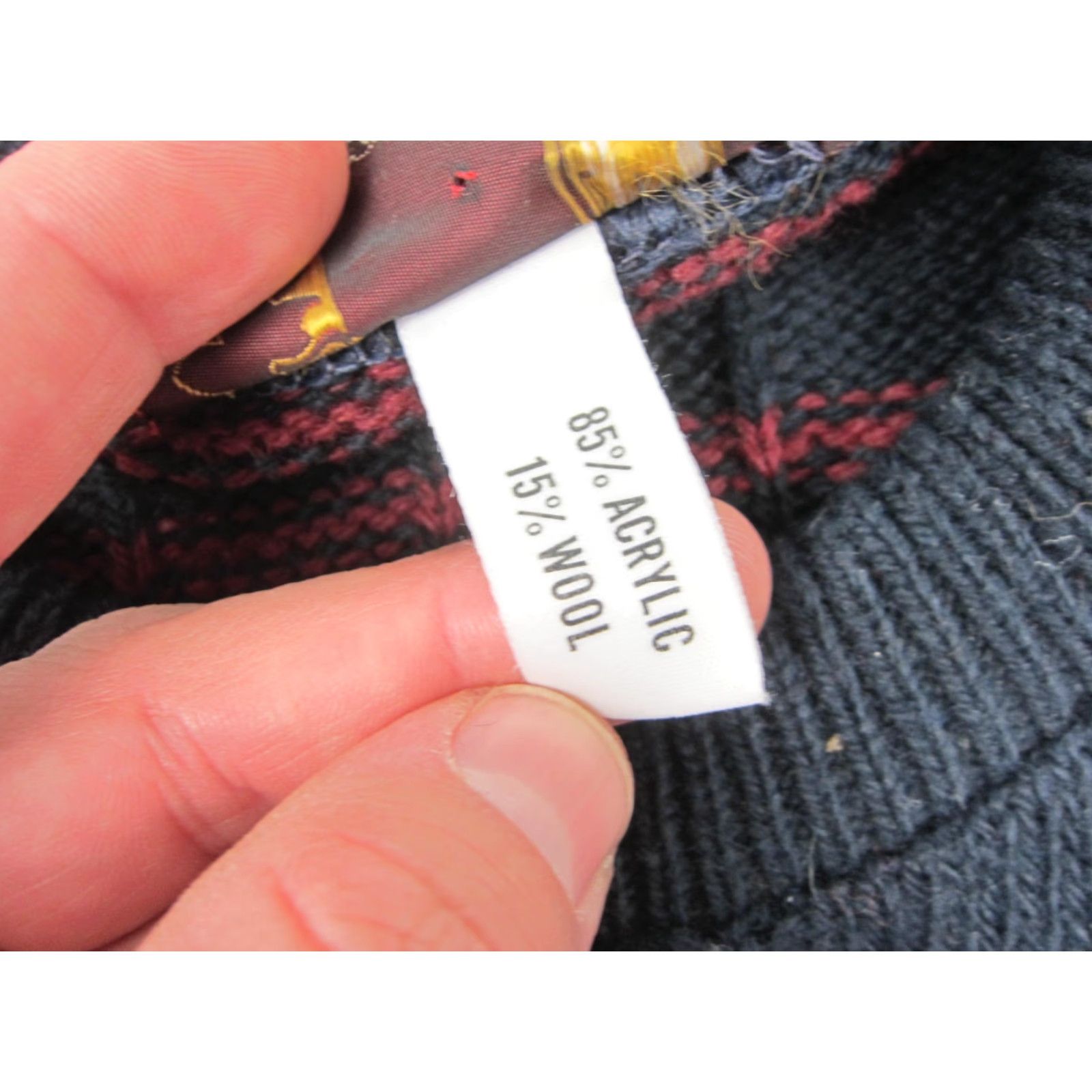 Vintage VINTAGE McLochland Sweater Mens L Blue Striped Wool Slim Crew Knit Pullover 90s United States Industry: Casual Size US L / EU 52-54 / 3 - 5 Thumbnail
