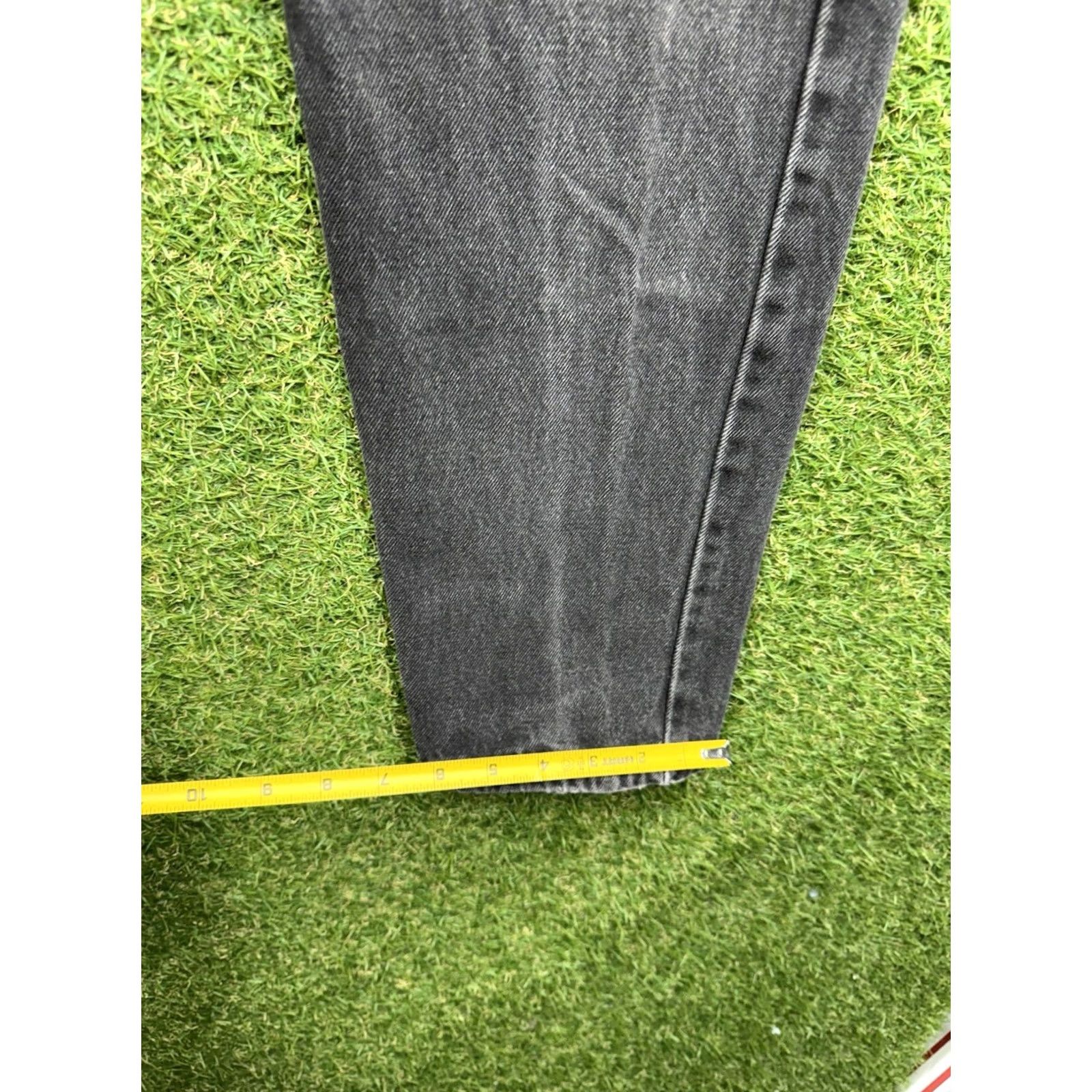 Levi's Levi's 550 Jeans Denim Black 30x32 Slim Fit Vintage 90s Grunge Logo Mens Jeans Size US 30 / EU 46 - 7 Thumbnail