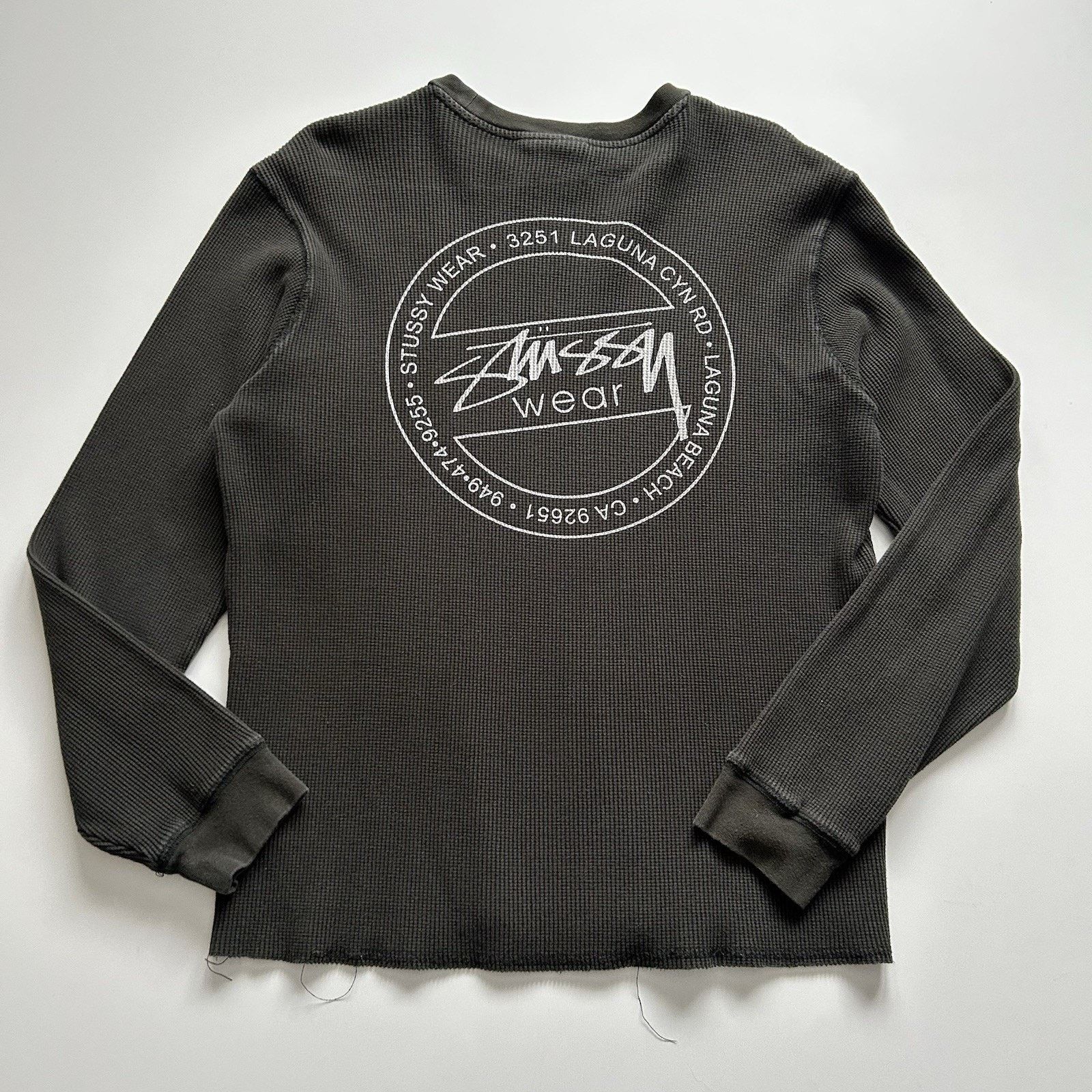 Stussy Stussy Basic stock Raglan thermal FW24 washed black Medium