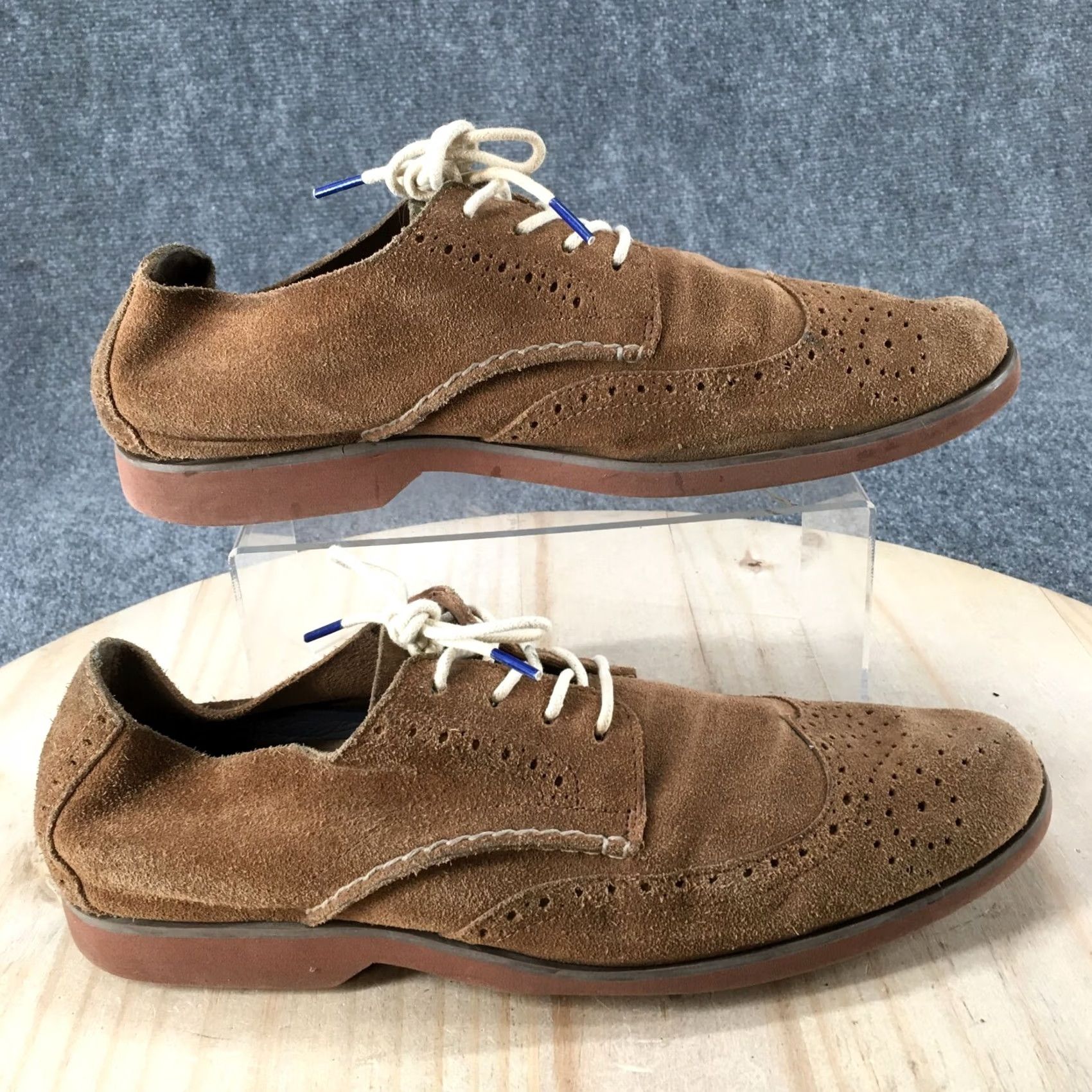 Sperry Sperry Top Sider Wingtip Derby Oxford Mens 11.5M Brown Lace Up Suede 0297465 Size US L / EU 52-54 / 3 - 2 Thumbnail
