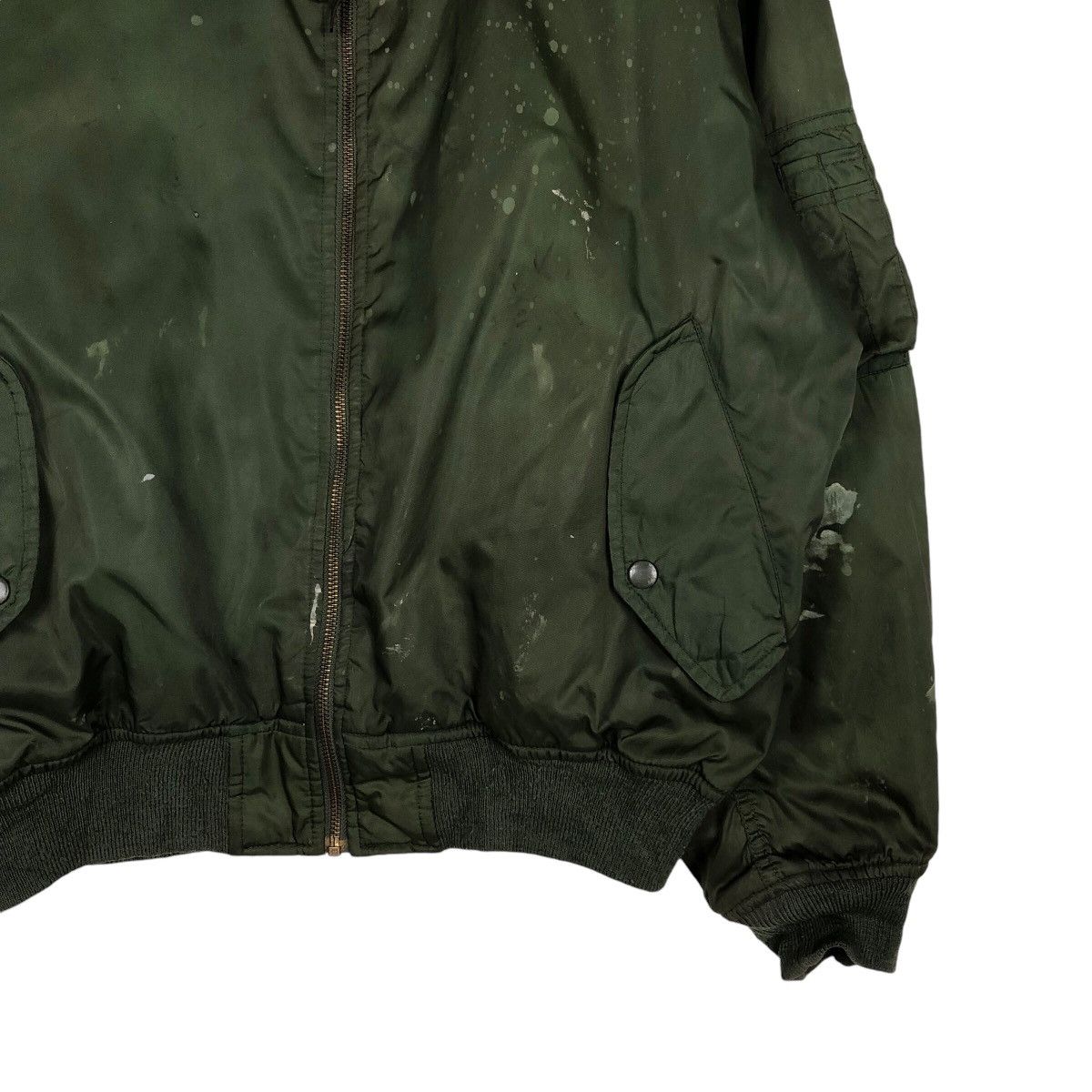Japanese Brand 📌Vintage Fly Bomber Jacket Biker Military Collections Size US L / EU 52-54 / 3 - 6 Thumbnail