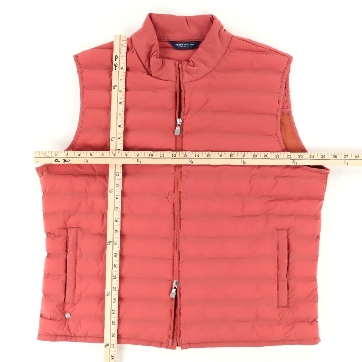 Peter Millar Peter Millar Stitchless Baffle Vest Jacket Spice Men 2XL Shirt Mock Nylon Vest Size US XXL / EU 58 / 5 - 3 Thumbnail