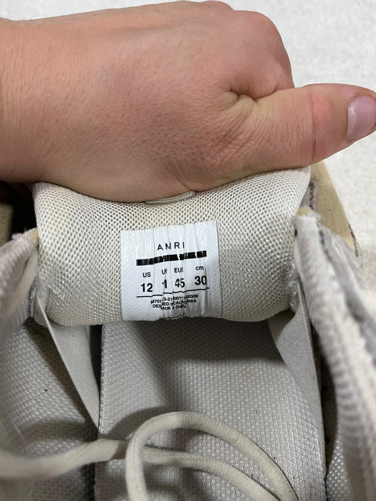 Amiri 💠Amiri💠 BONE RUNNER WHITE (11) Size US 11 / EU 44 - 6 Thumbnail