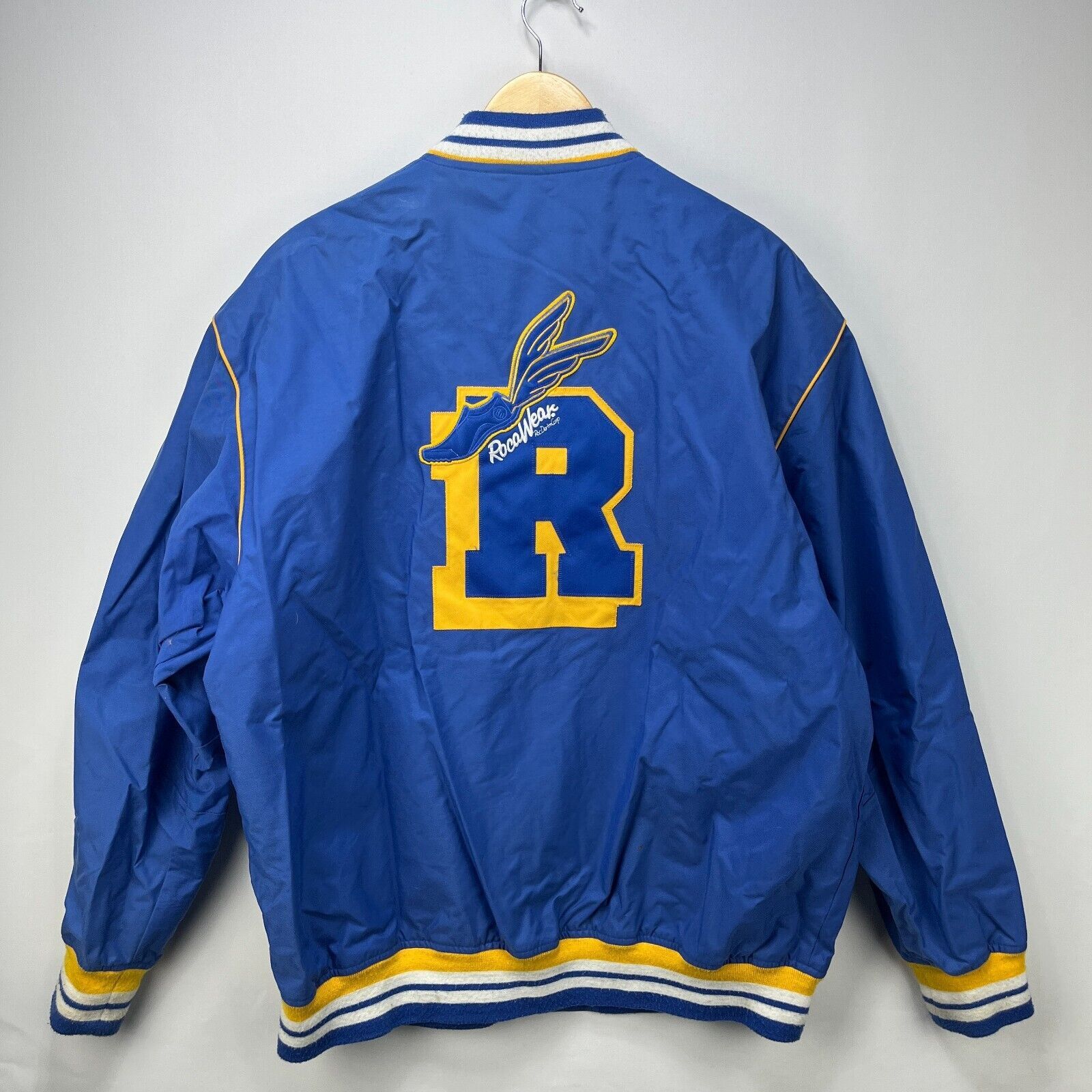 Rocawear × Vintage Vintage Y2K Rocawear Letterman Varsity Jacket Zip Up Large Size US L / EU 52-54 / 3 - 4 Thumbnail