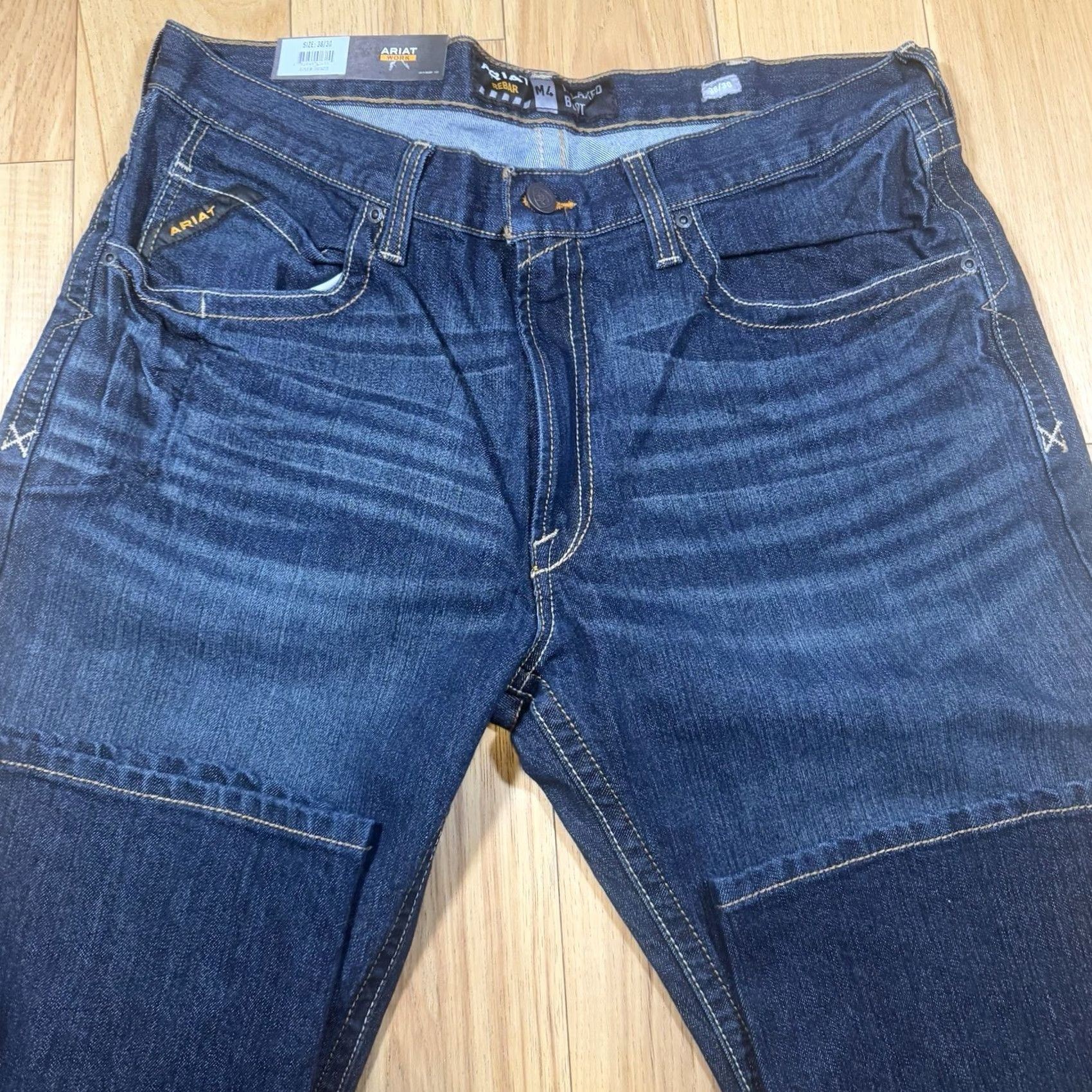 Ariat Ariat Jeans Relaxed Bootcut Mens 38x30 Dark Blue DuraStretch NWT Rebar M4 Size US 38 / EU 54 - 4 Thumbnail