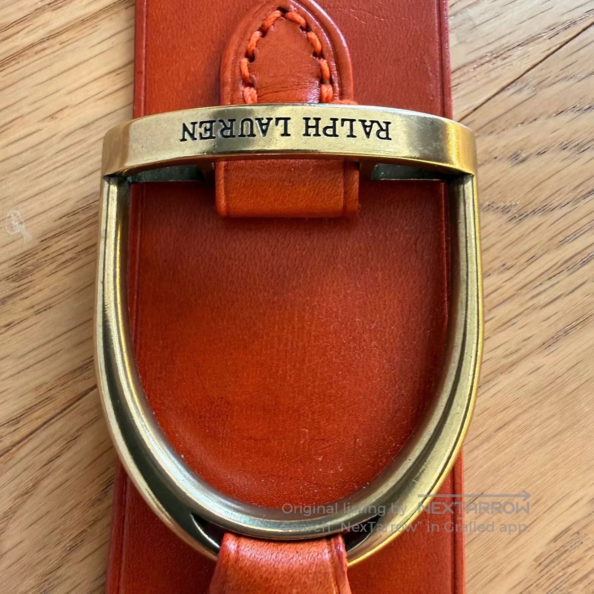 RLX Ralph Lauren Ralph Lauren Thick Leather Belt. Size ONE SIZE - 3 Thumbnail