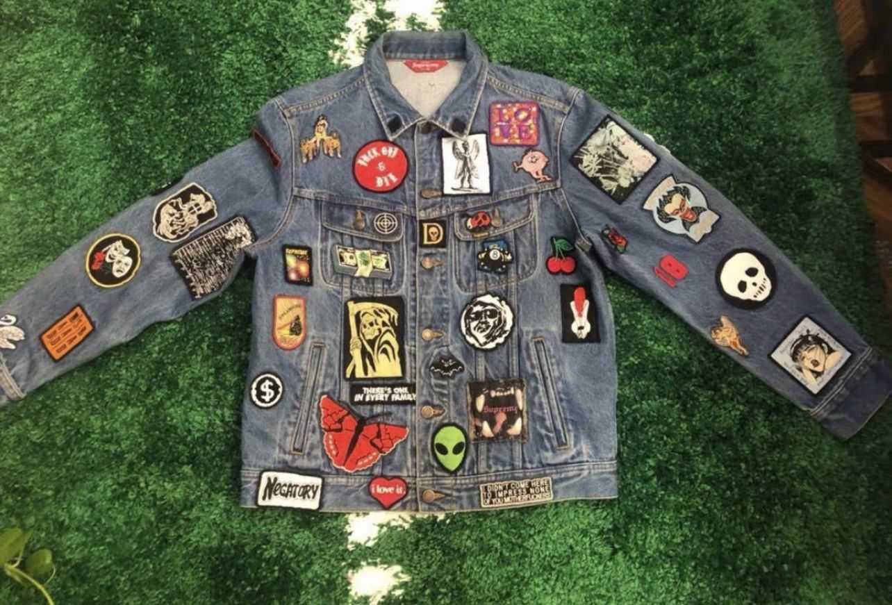 Supreme Supreme patches denim trucker work Jacket | Grailed