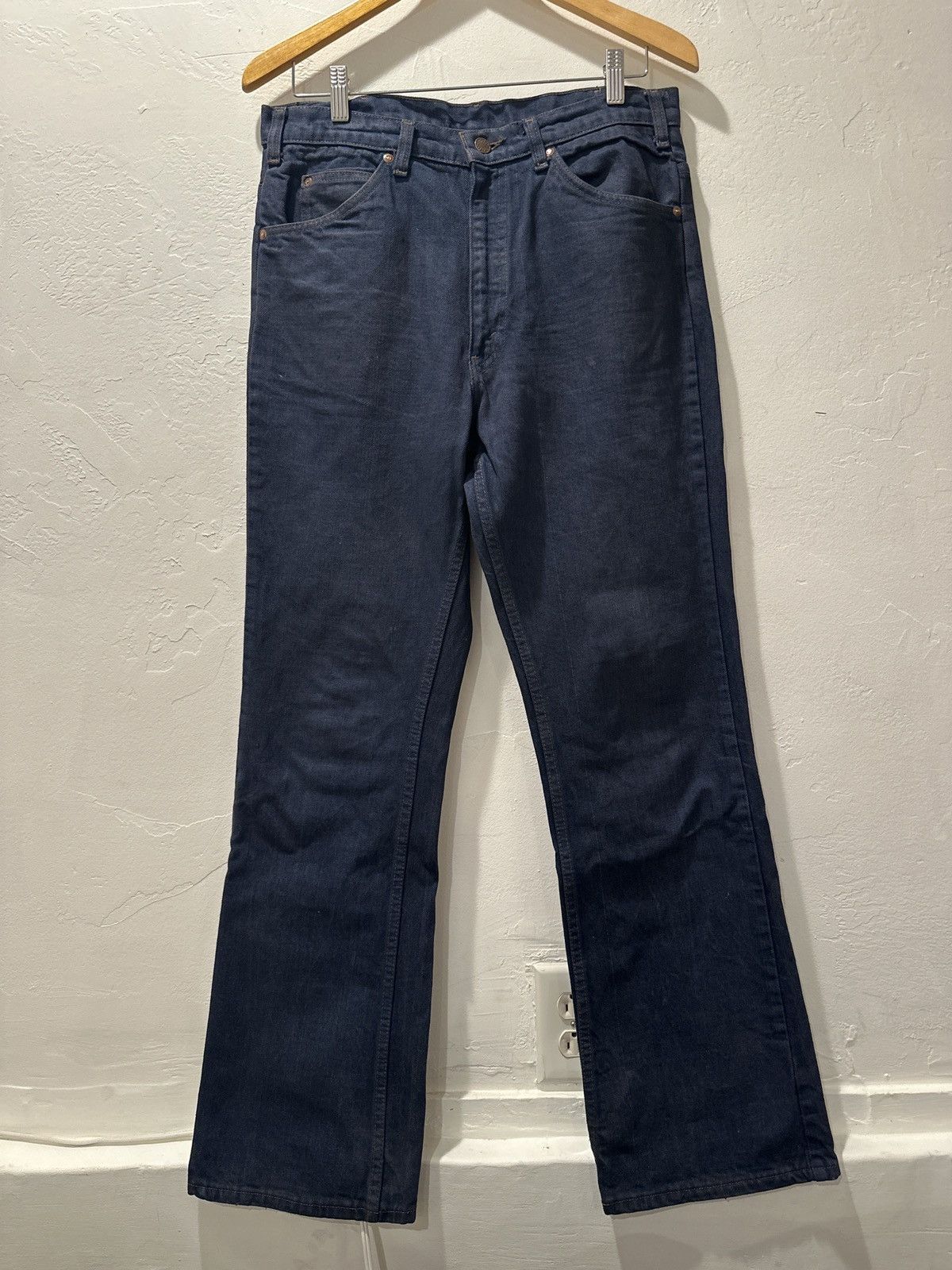 Vintage Dark Blue Overdyed bootcut jeans Size US 32 / EU 48 - 1 Thumbnail