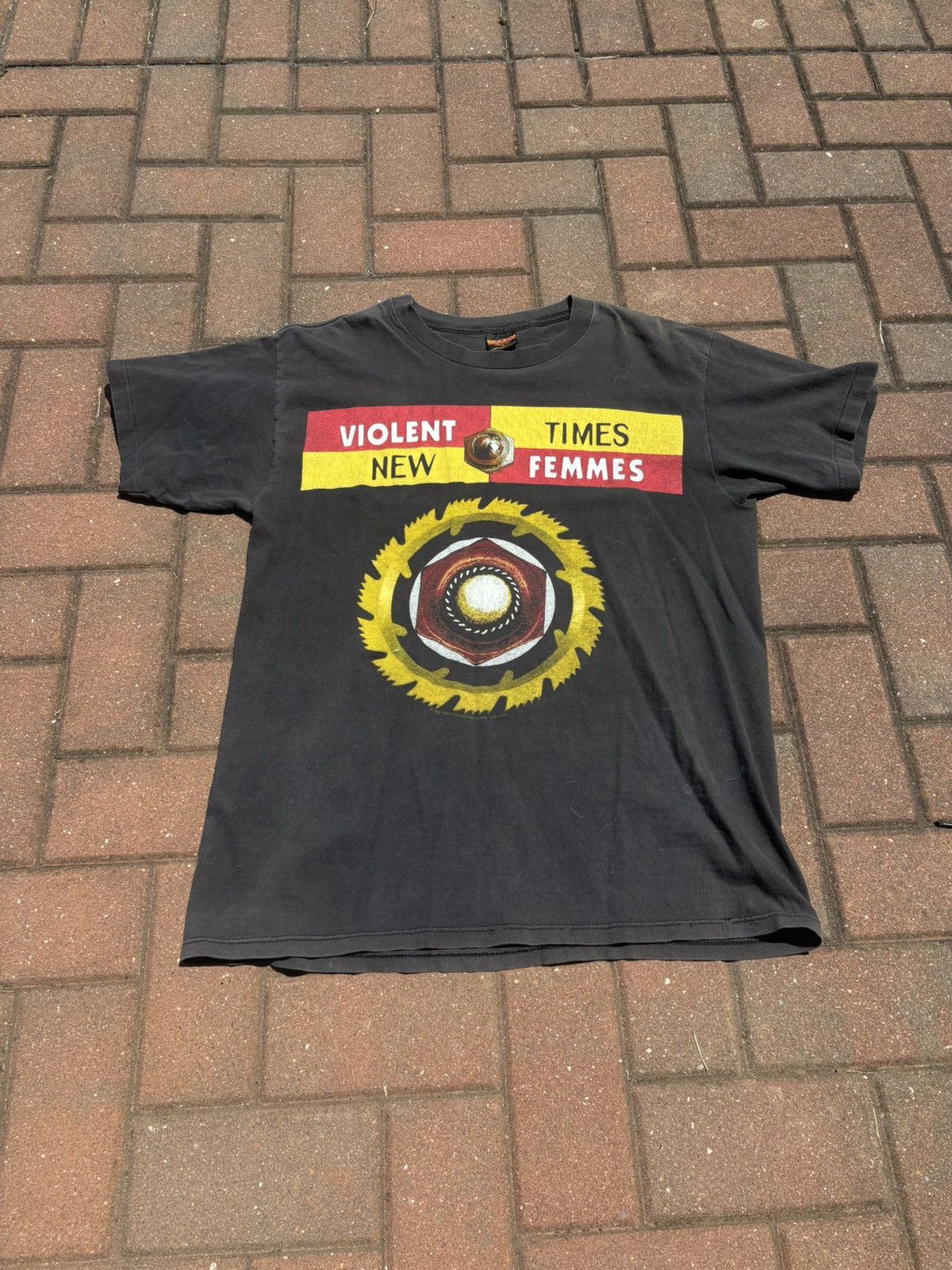 Vintage Vintage Violent Femmes T-Shirt “New Times” 90s Tour Tee Size US L / EU 52-54 / 3 - 1 Thumbnail