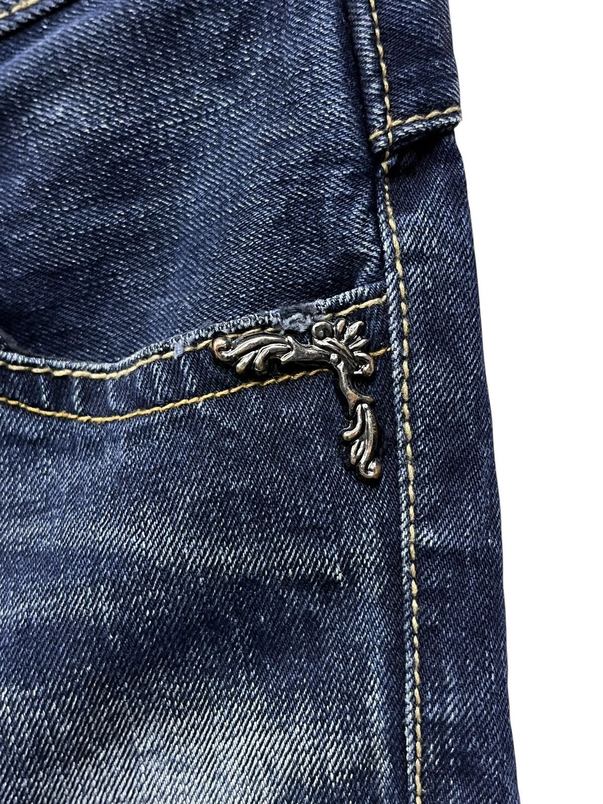 Army Of Me FYE🔥VINTAGE Army Of No! Double Waist Jeans Tornado Mart Era Size US 30 / EU 46 - 5 Thumbnail
