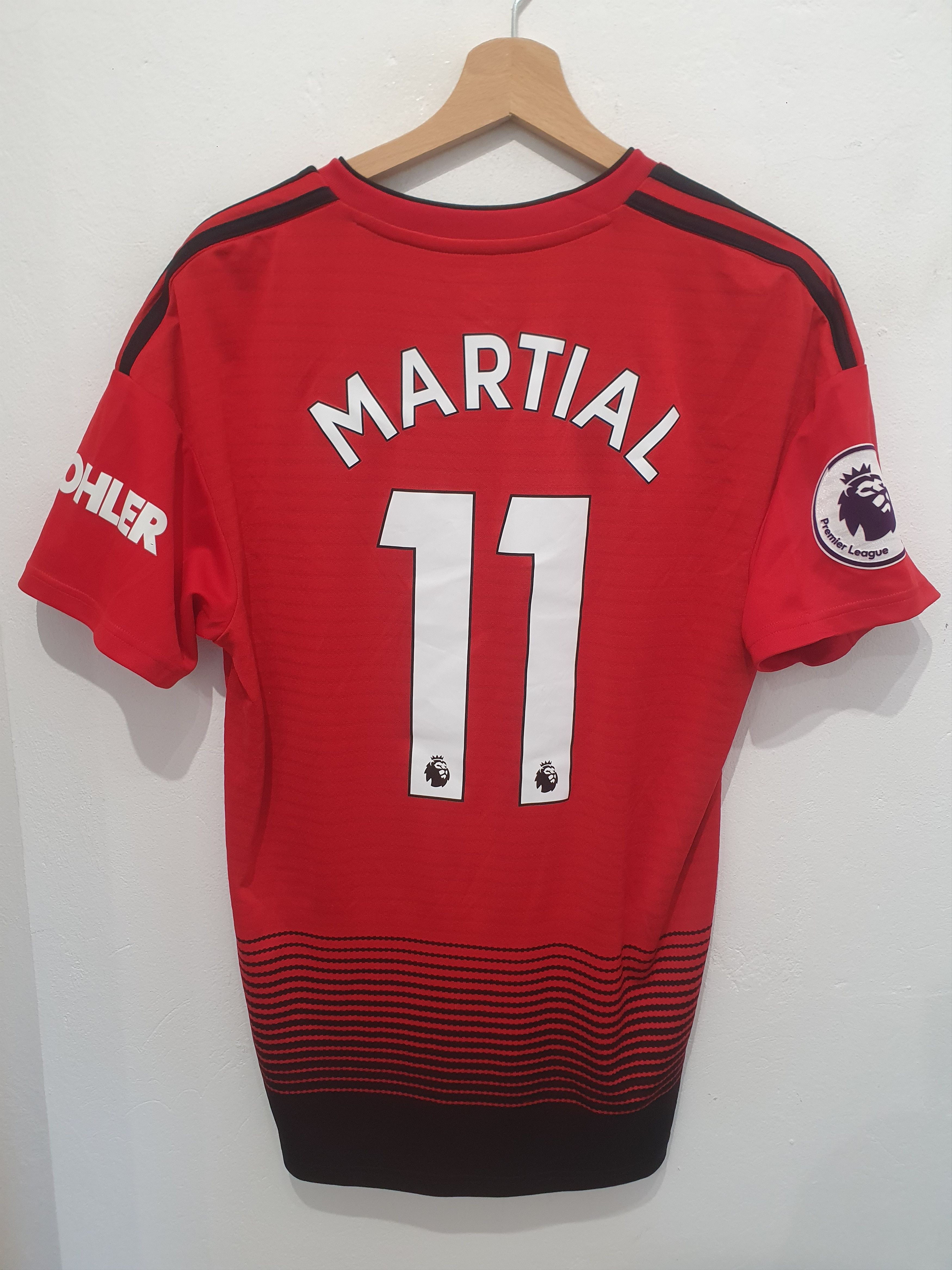MARTIAL MANCHESTER UNITED 2018 SIZE M ADIDAS JERSEY