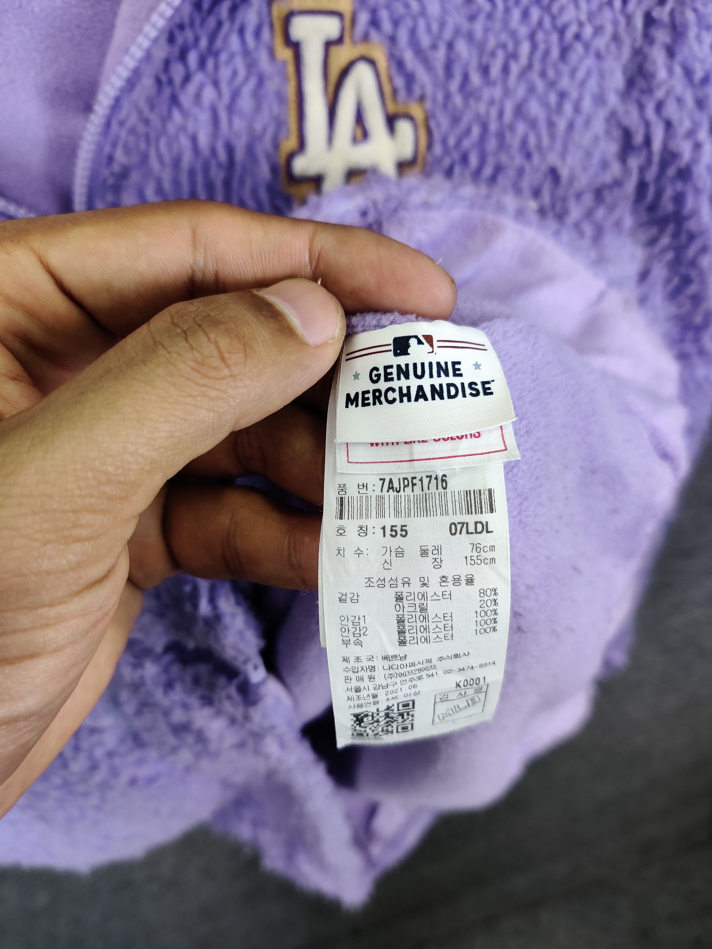 MLB Vintage MLB Los Angeles Dodgers Sherpa Hoodie Jacket Size US M / EU 48-50 / 2 - 13 Thumbnail