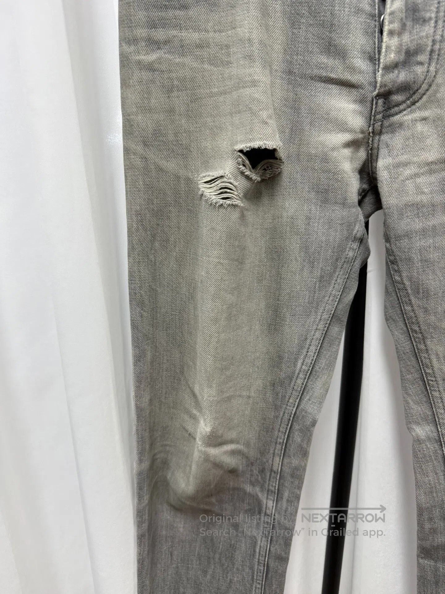 Helmut Lang Helmut Lang Distressed Washed Jeans. Size US 32 / EU 48 - 4 Thumbnail