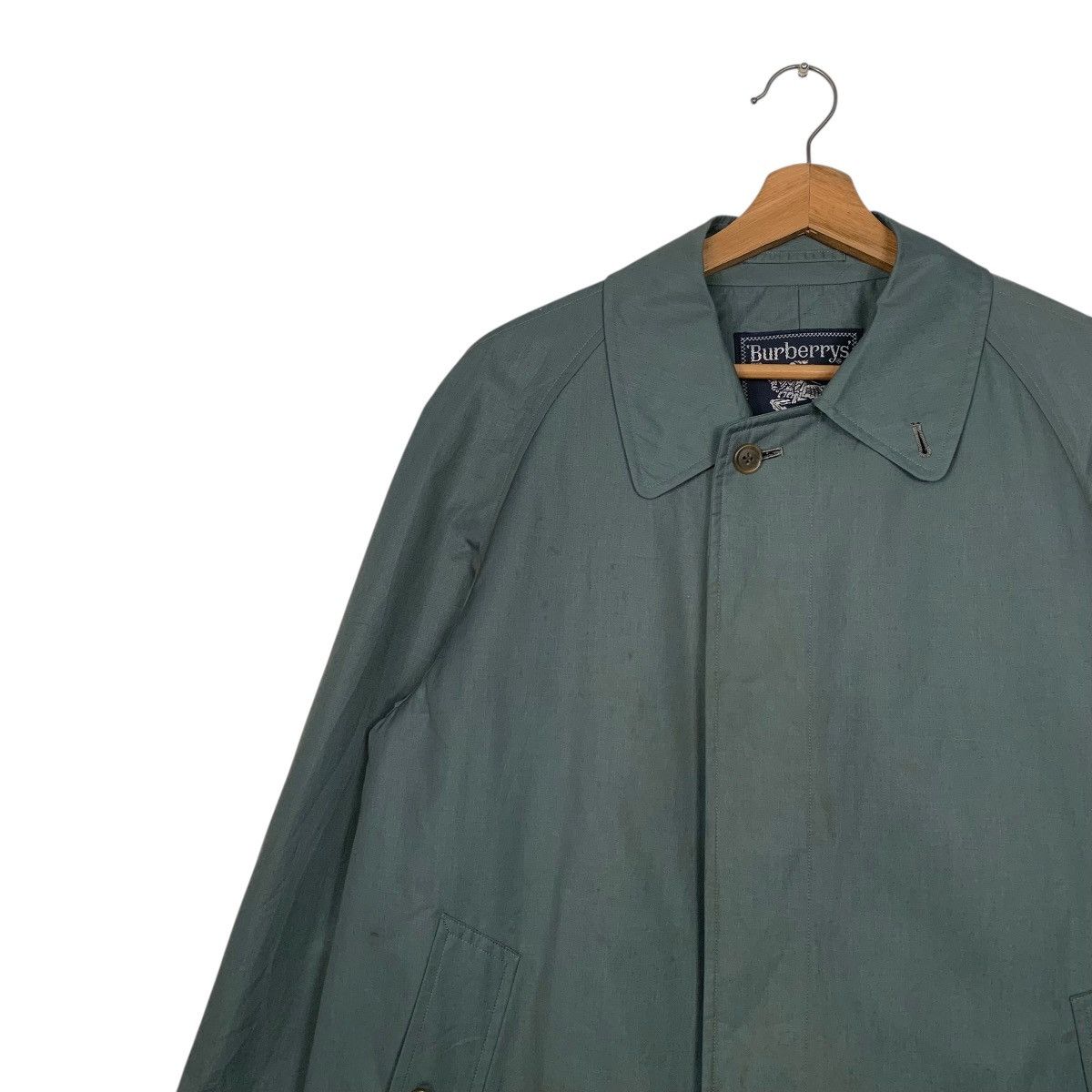 Burberry Burberrys Green Trench Coat Size US M / EU 48-50 / 2 - 6 Thumbnail
