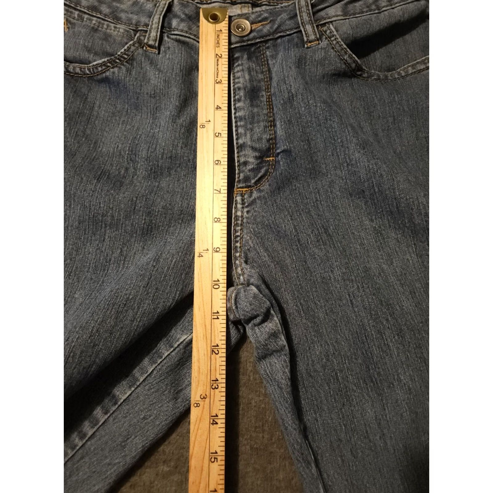 Wrangler Aura Wrangler Aura Wrangler Jeans Women's 14 Short Blue Denim Mid Rise Western Cowgirl Capris Size 36" / US 14 / IT 50 - 3 Thumbnail