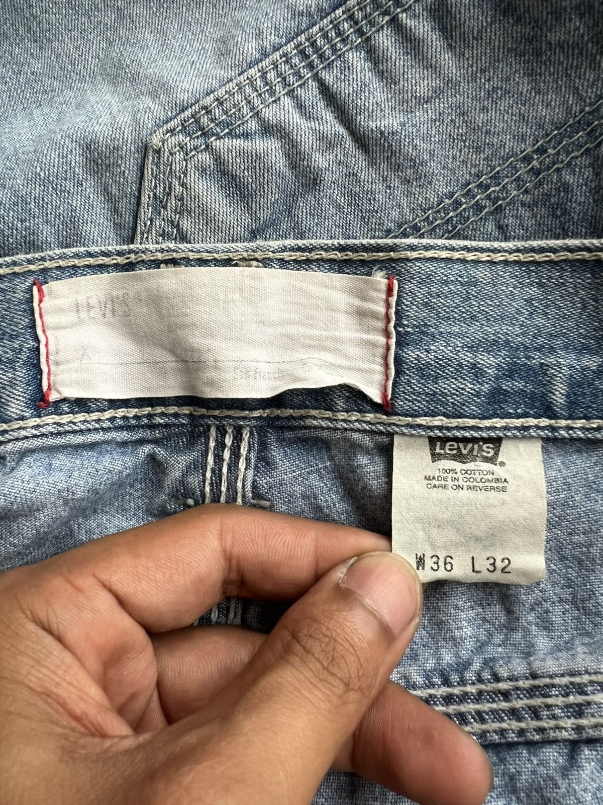 JNCO × Levi's Vintage Clothing × Vintage Y2K Levis Silvertab Super Baggy JNCO Style Jeans Denim Size US 36 / EU 52 - 10 Thumbnail