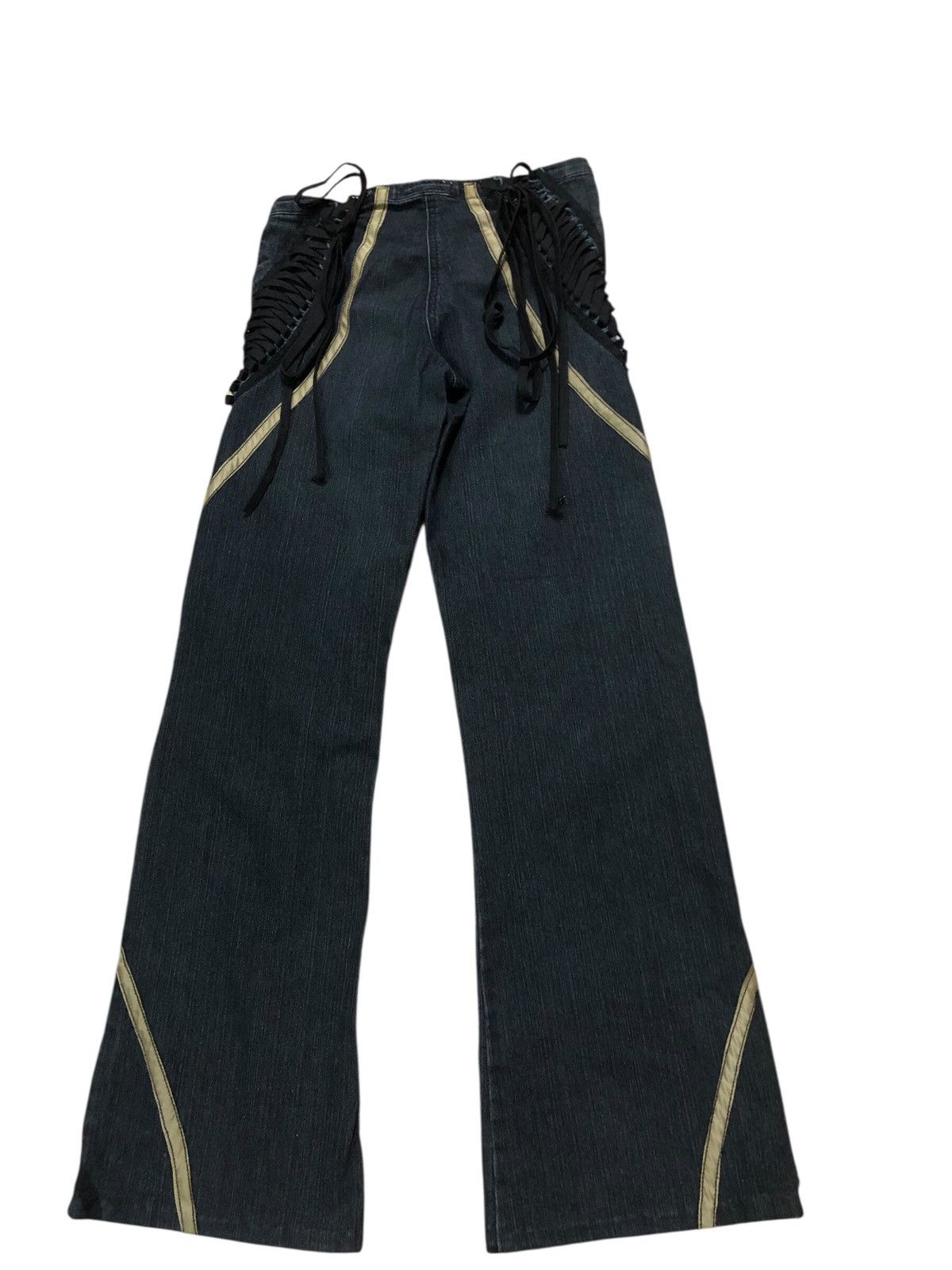 If Six Was Nine baby baby Flare Drawstring Jeans pants Size 27" / US 4 / IT 40 - 2 Thumbnail