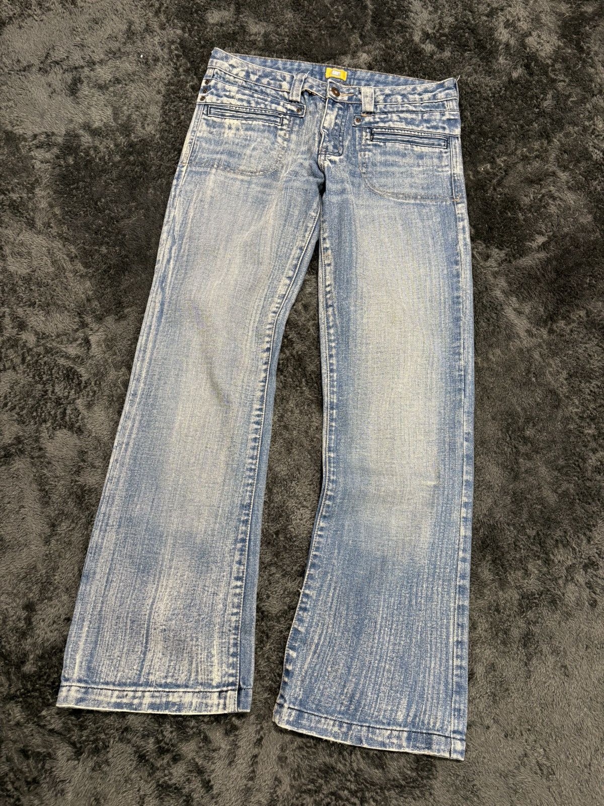 Miss Sixty Vintage Faded Distressed Y2K Flared Jeans Miss Sixty Style Size 27" / US 4 / IT 40 - 1 Thumbnail