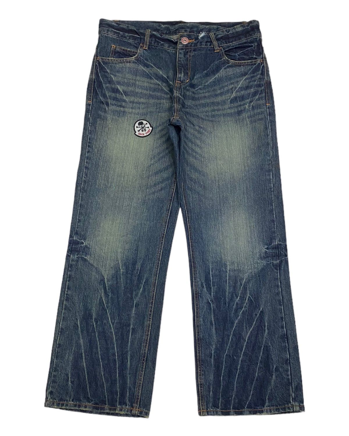 Hysteric Glamour BAGGY🔥DISTRESSED DENIM INSANE BAGGY JEANS BY BACK POINT Size US 35 - 1 Thumbnail