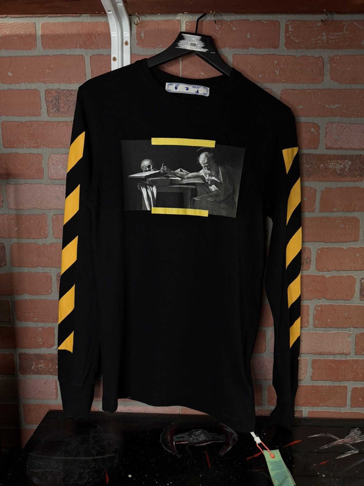 Off-White Off-White Caravaggio Black T-Shirt Virgil Abloh L/S Small Size US S / EU 44-46 / 1 - 1 Thumbnail