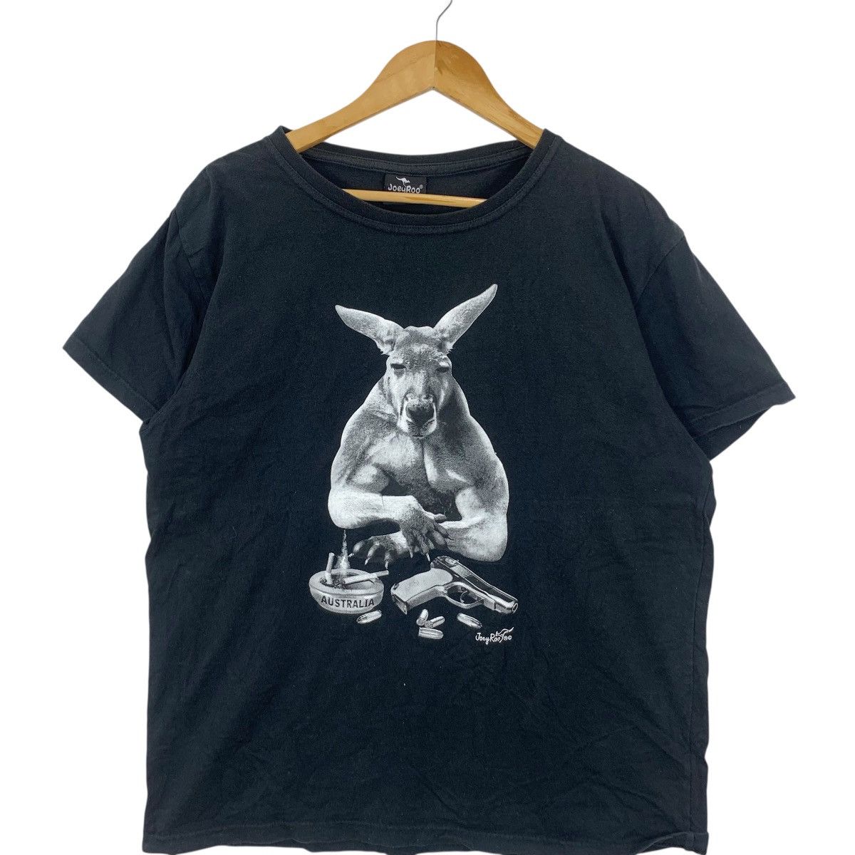 Vintage Vintage JOEYROO AUSTRALIA KANGAROO Punk Gangster Tee Shirt Size L / US 10 / IT 46 - 5 Thumbnail