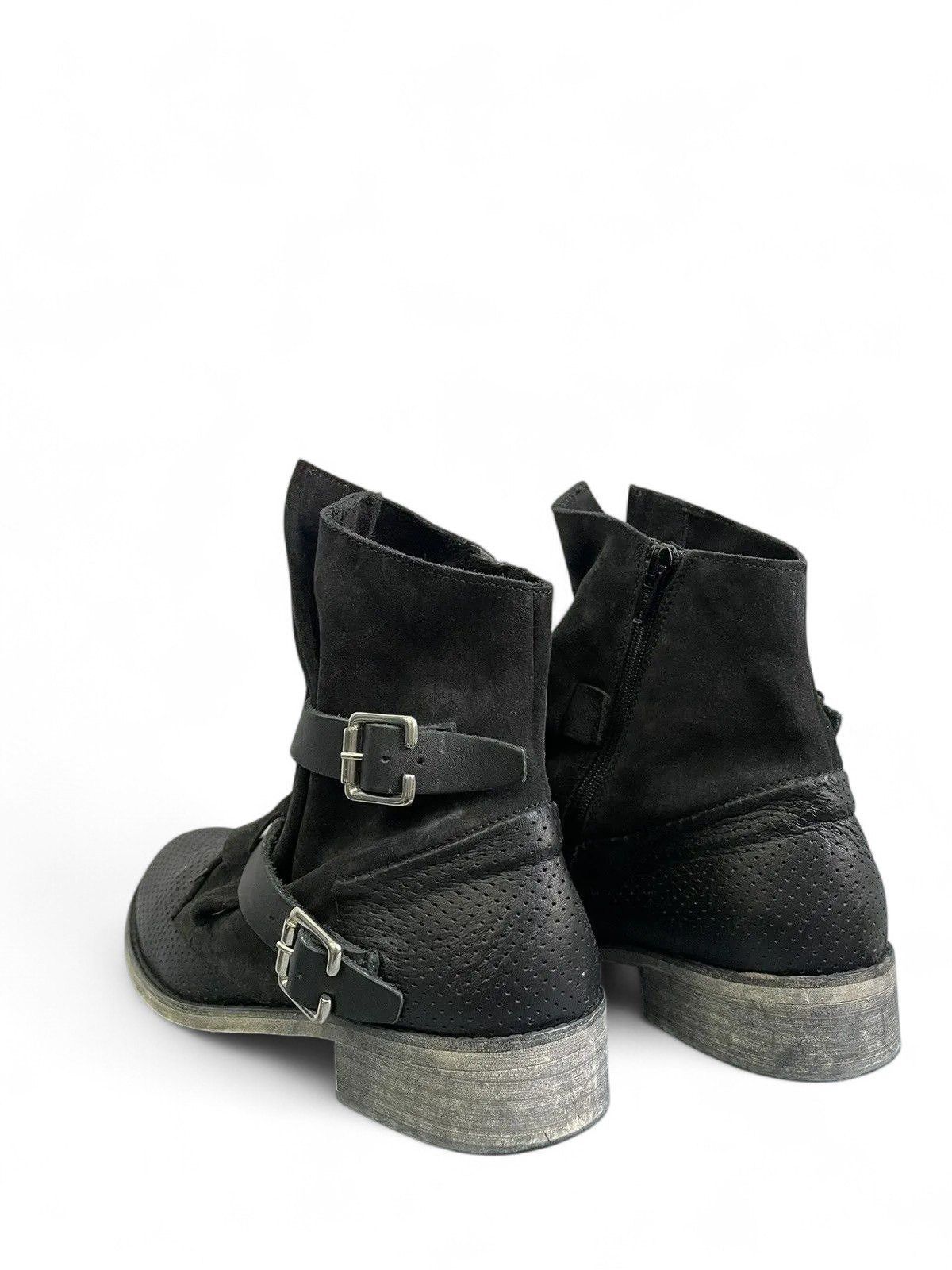 A.S.98 A.S. 98 black suede engineered leather boots avantgarde Size US 8 / IT 38 - 7 Thumbnail