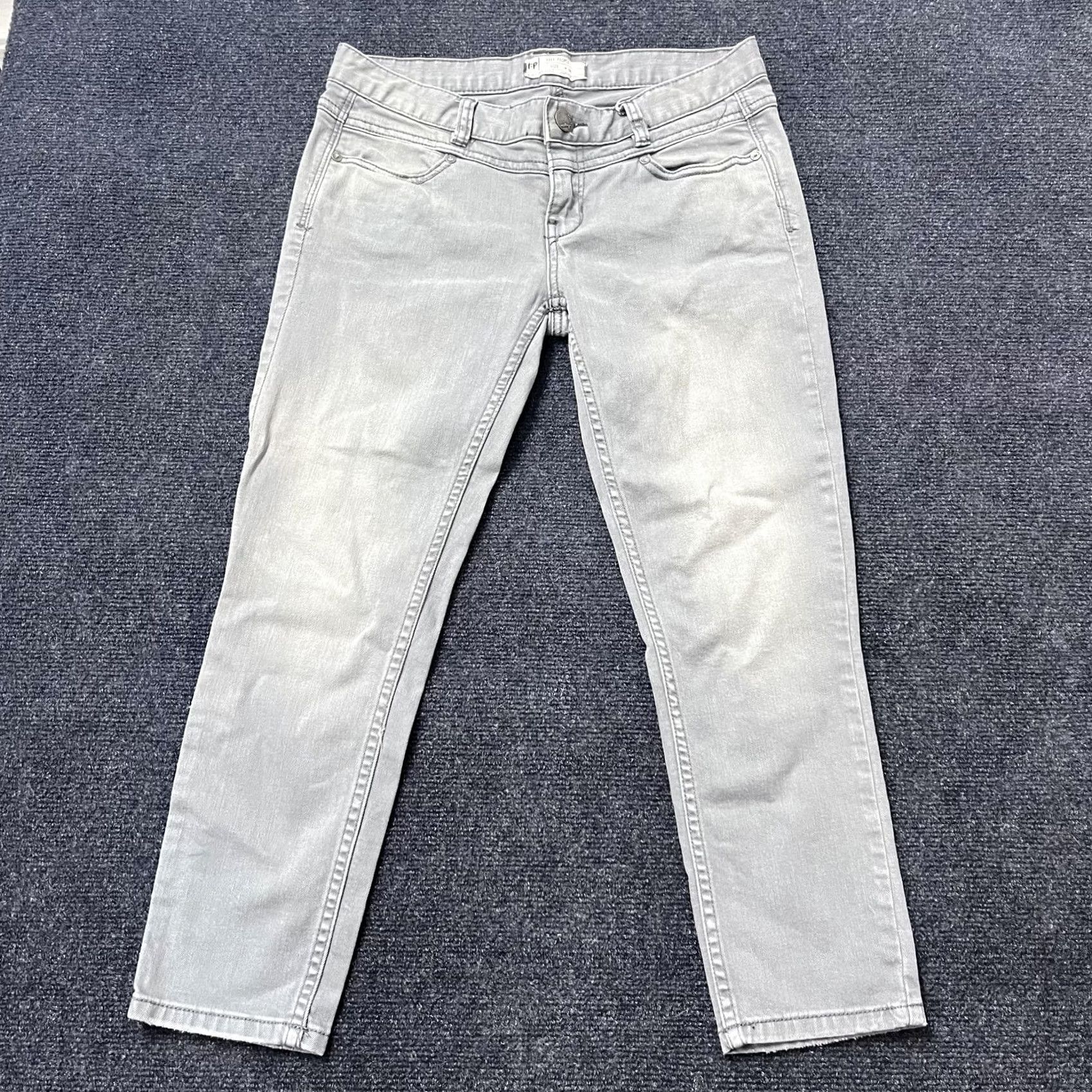 Free People Free People Jeans Womens 26 Gray Skinny Stretch Denim Pants Casual Colored Gray Size 26" / US 2 / IT 38 - 3 Thumbnail