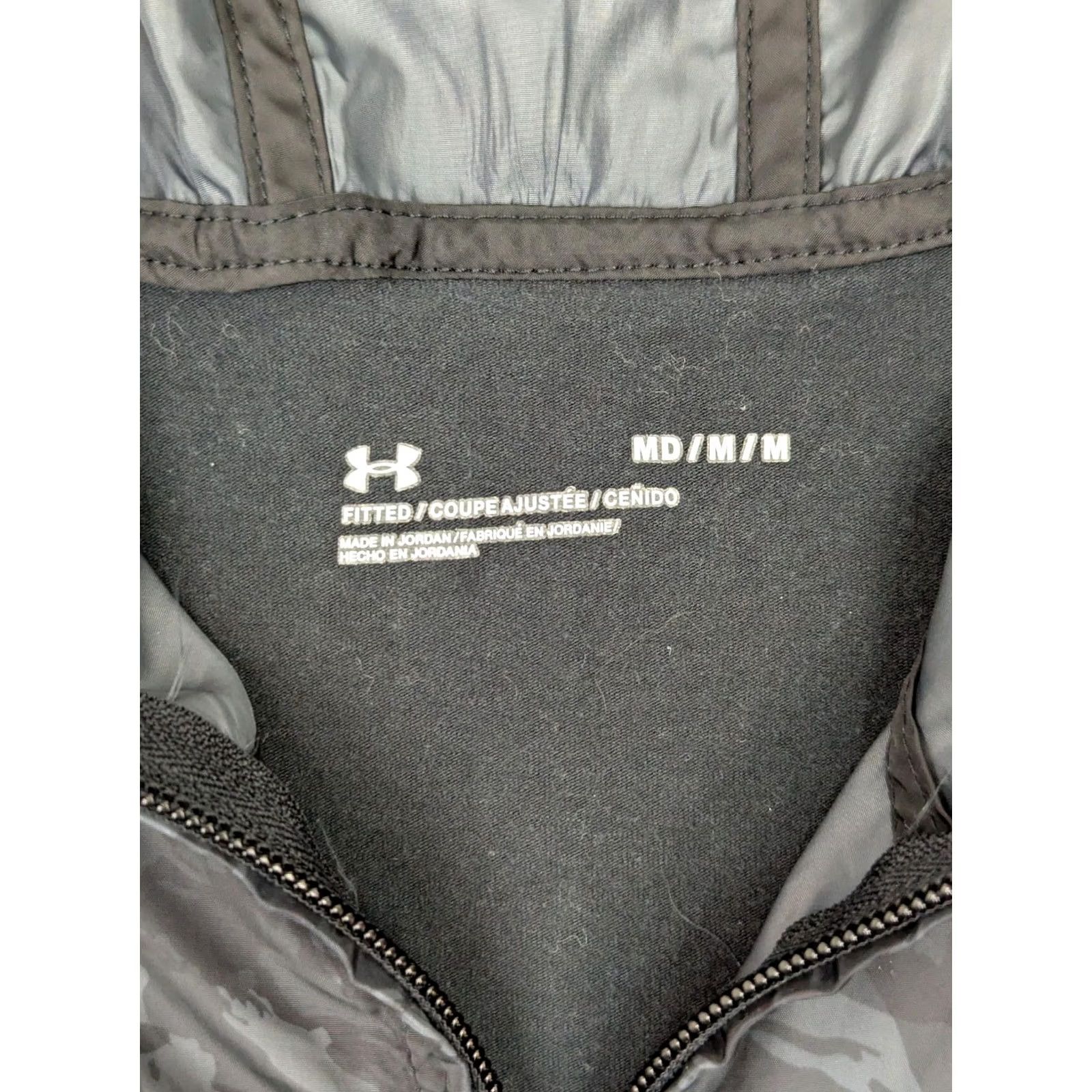 Under Armour Under Armour Hoodie Shirt Mens M Black Pullover Zip Windbreaker Top Cotton Bottom Fitted All Seasons Size US M / EU 48-50 / 2 - 3 Thumbnail