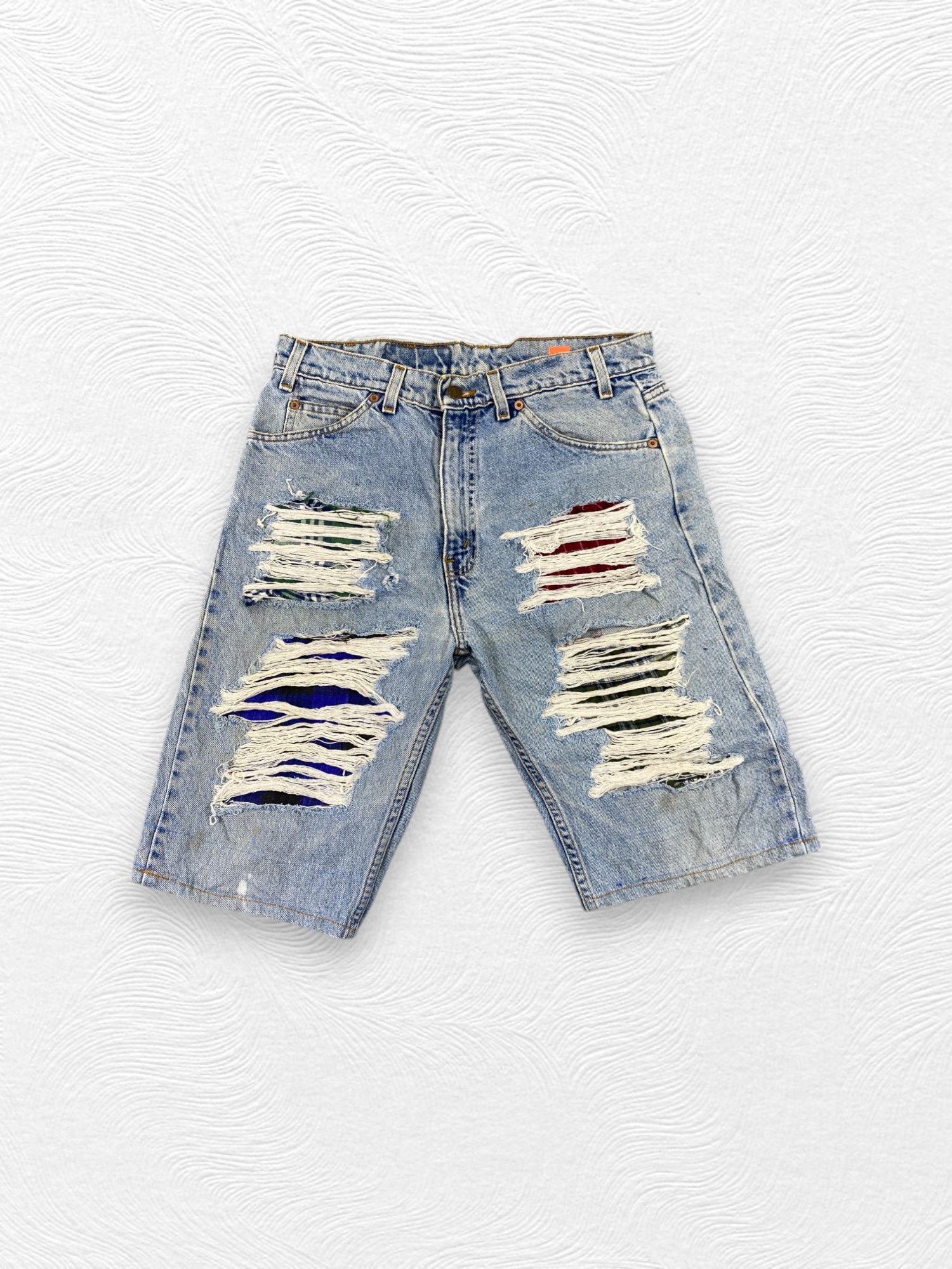 Levi's Distressed Blue Vintage Levi's 505 Shorts Jeans 32x11-JN3784 Size US 32 / EU 48 - 1 Thumbnail