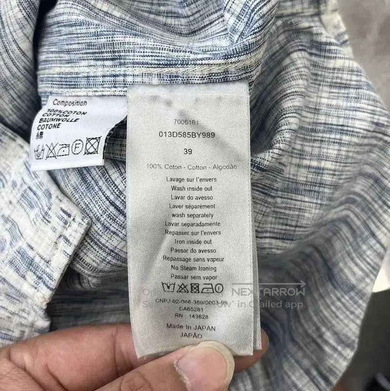 Dior Dior Blue Men's Shirt in Size M . Size US M / EU 48-50 / 2 - 4 Thumbnail