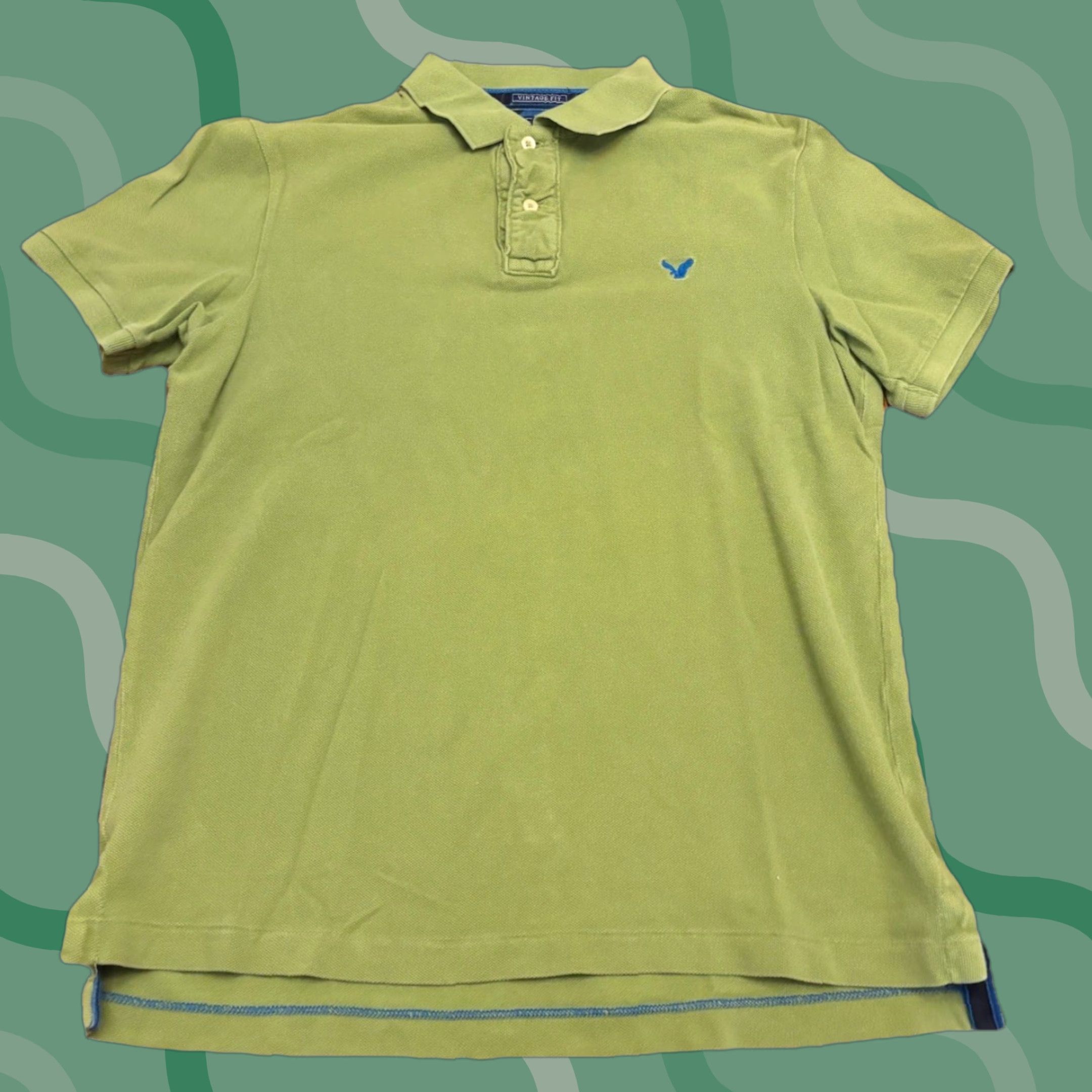 American Eagle Outfitters VINTAGE American Eagle Outfitters Polo Shirt L Green Men's Short Sleeve Shirt Polo Modern Fit R4 Size US L / EU 52-54 / 3 - 1 Thumbnail