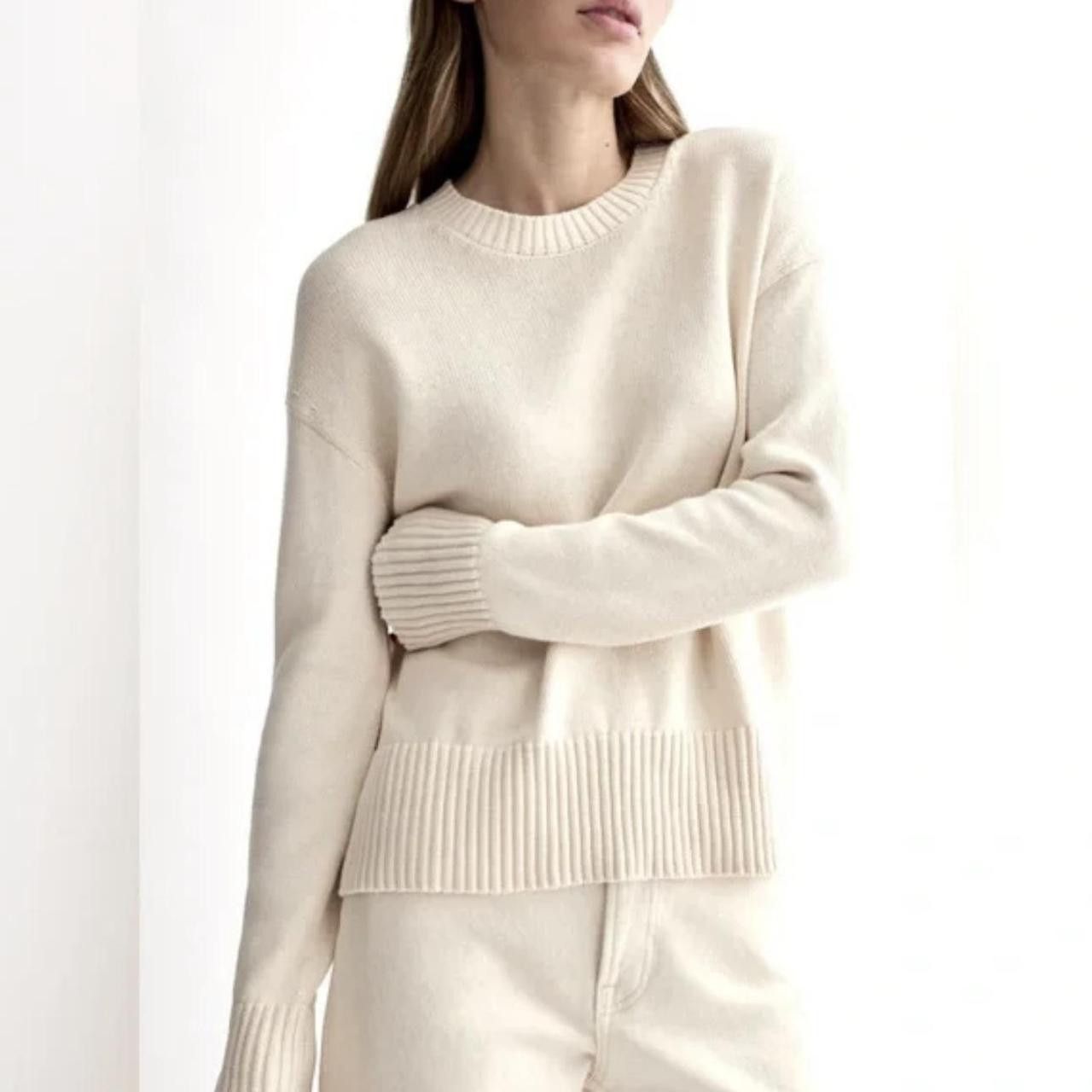 Everlane Soft Cream Crew Neck