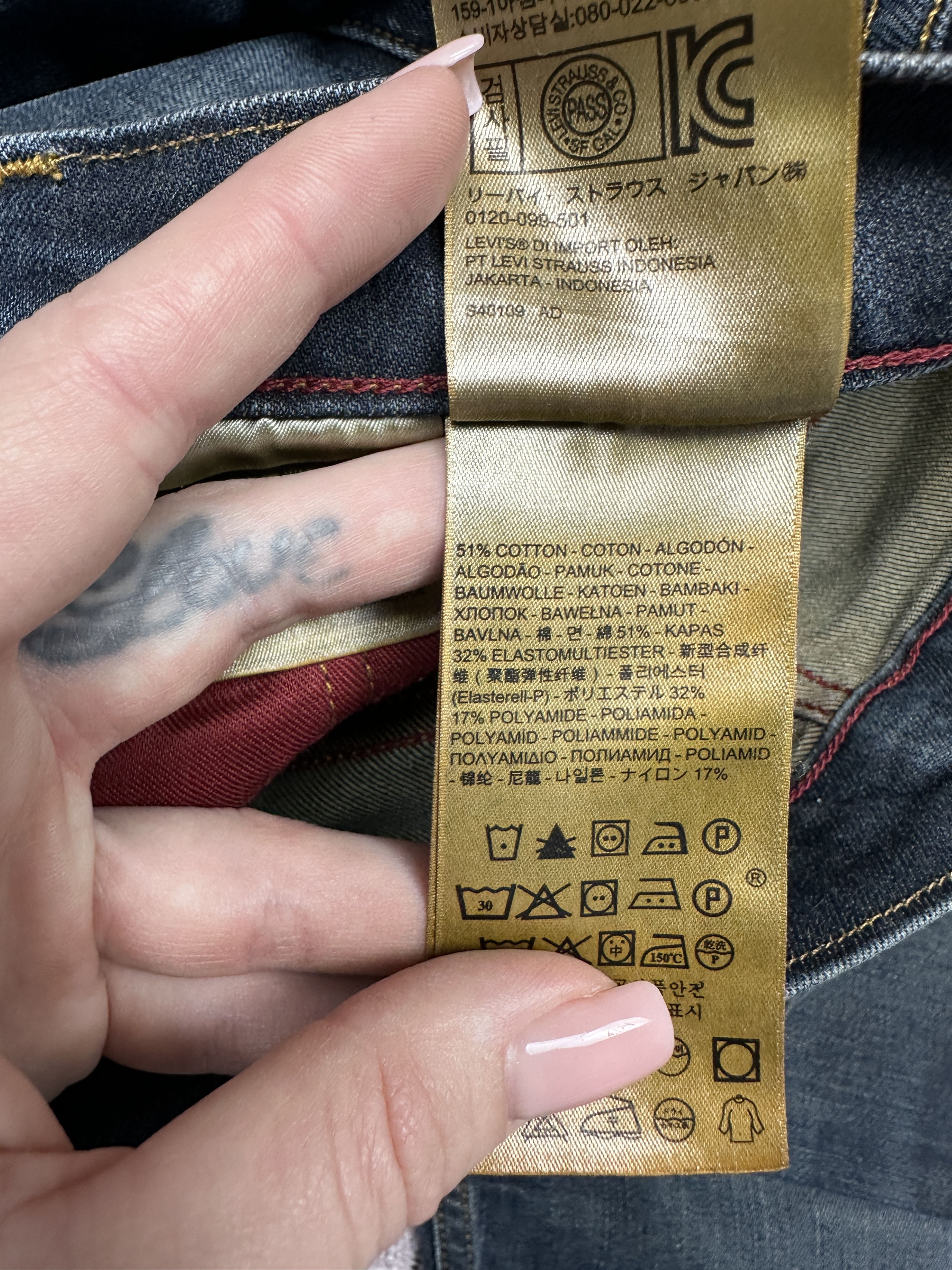 Levi's Levi's 513 Mens Denim Pants Jeans Size 32 x 34 Size US 32 / EU 48 - 9 Thumbnail