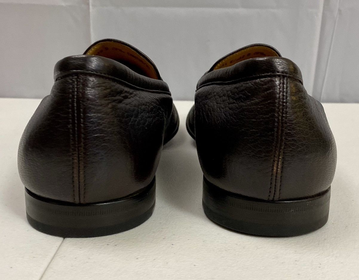 Bally Bally Dark Brown Deerskin Logo Buckled Strap Loafer 12 NIB Size US 12 / EU 45 - 11 Thumbnail