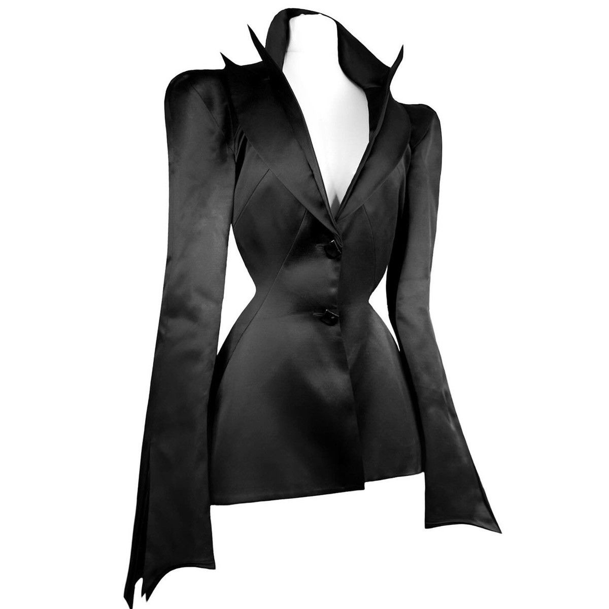 image of Couture Thierry Mugler 1995 Jacket in Black, Women's (Size Small)