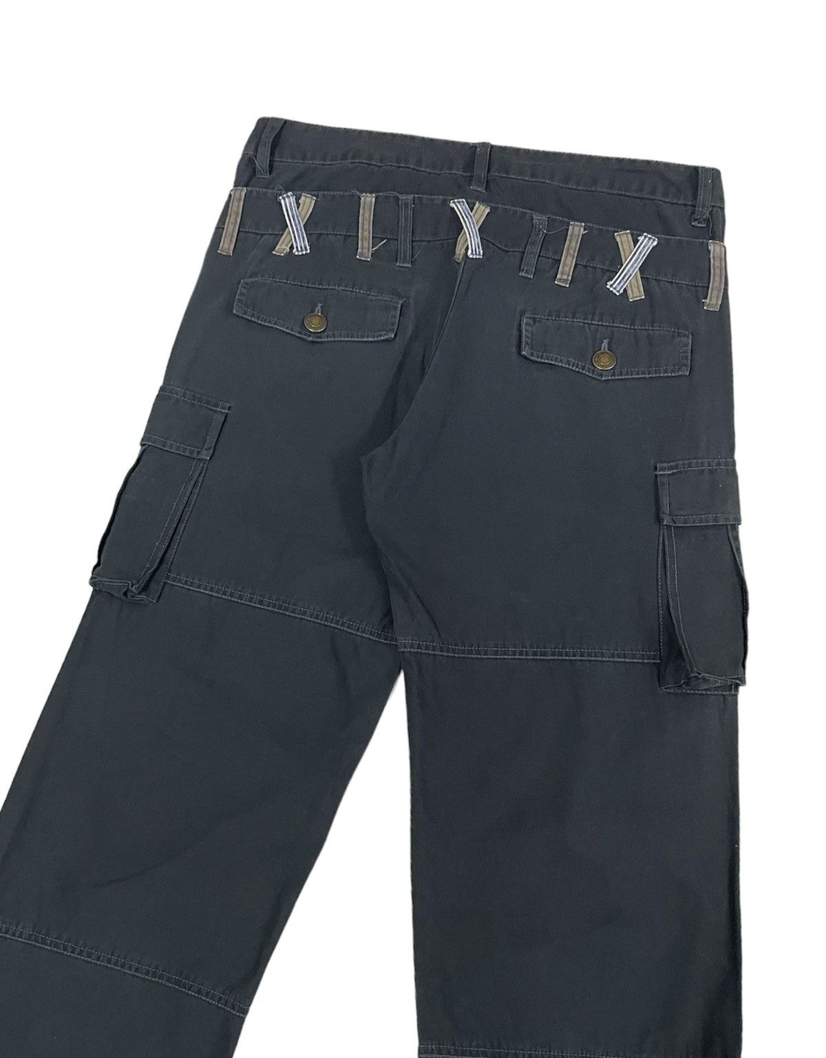 Japanese Brand Thriller Street Japan Cargo Double Waist RollUp Pants Size US 34 / EU 50 - 6 Thumbnail