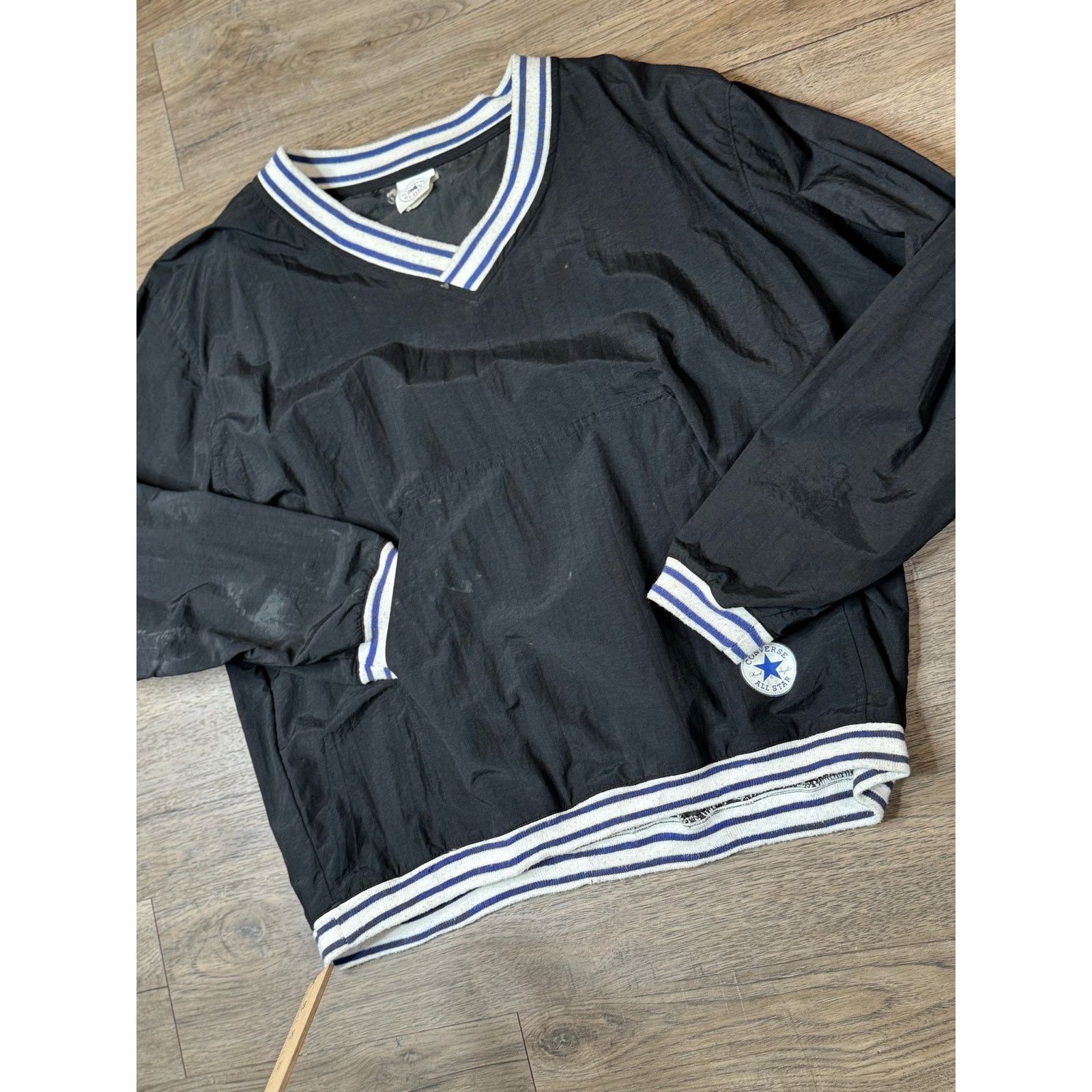 Converse Vintage Converse All Star Nylon Pullover Jacket M/L Size US L / EU 52-54 / 3 - 7 Thumbnail