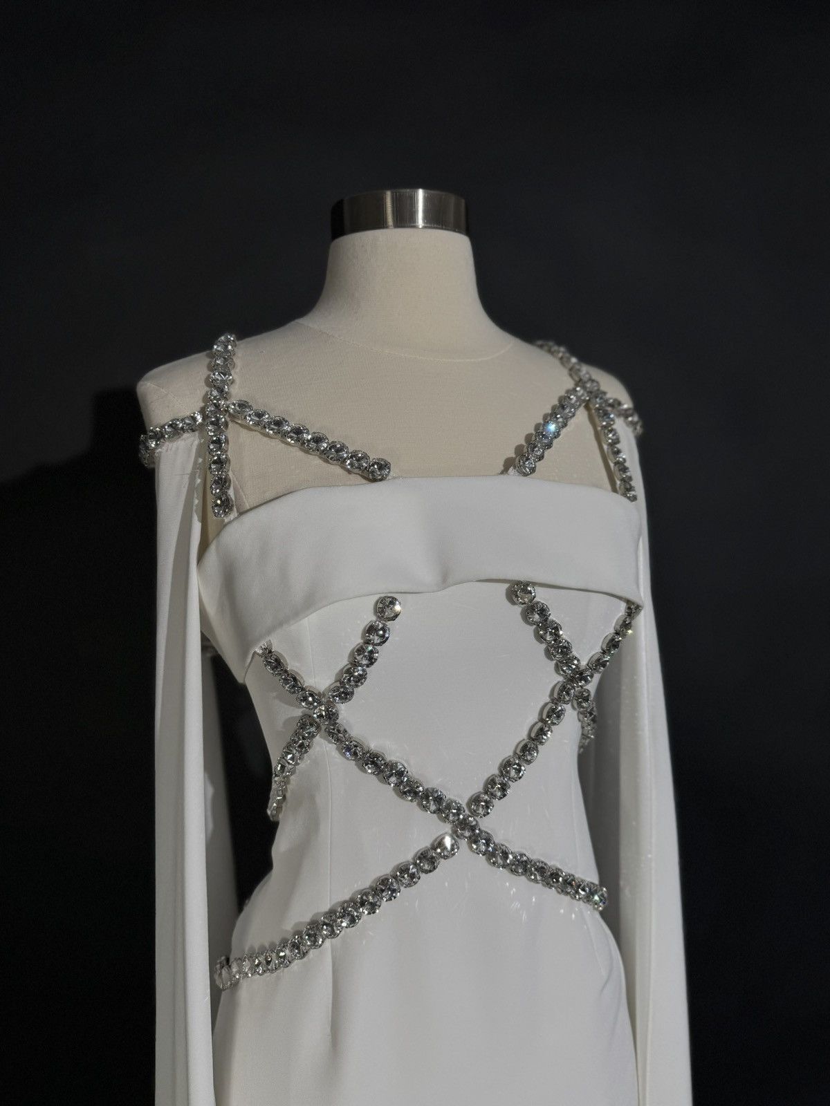 Other Brand New US 4 Georges Hobeika Evening Gown Stones Detailed Size S / US 4 / IT 40 - 4 Thumbnail