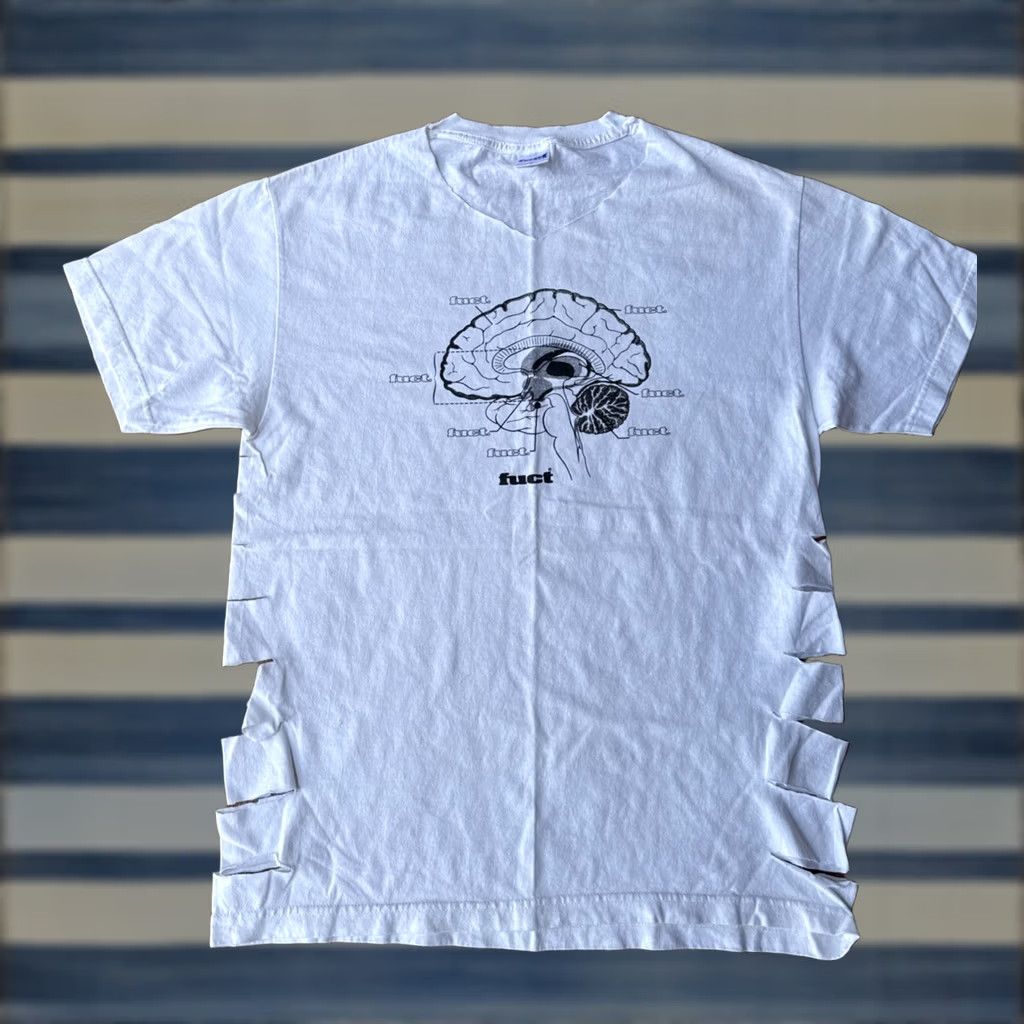 FUCT FUCT Mind Brain Distressed T-Shirt Size L / US 10 / IT 46 - 1 Thumbnail