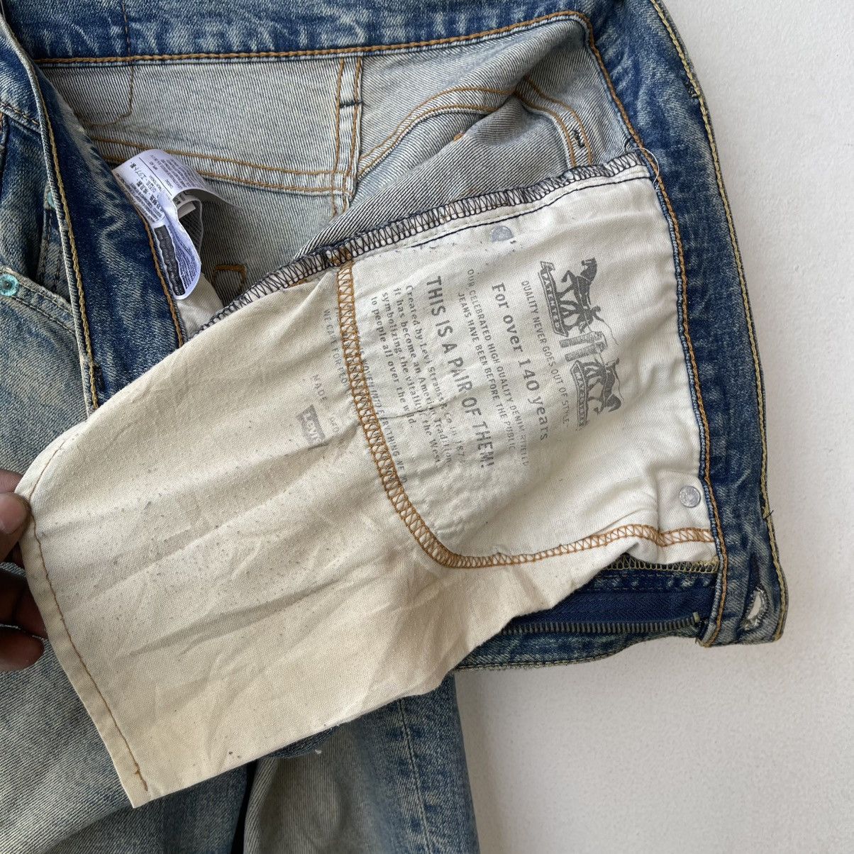 Levi's Vintage Levi's 508 Regular Taper Denim Jeans Distressed Size US 34 / EU 50 - 19 Thumbnail
