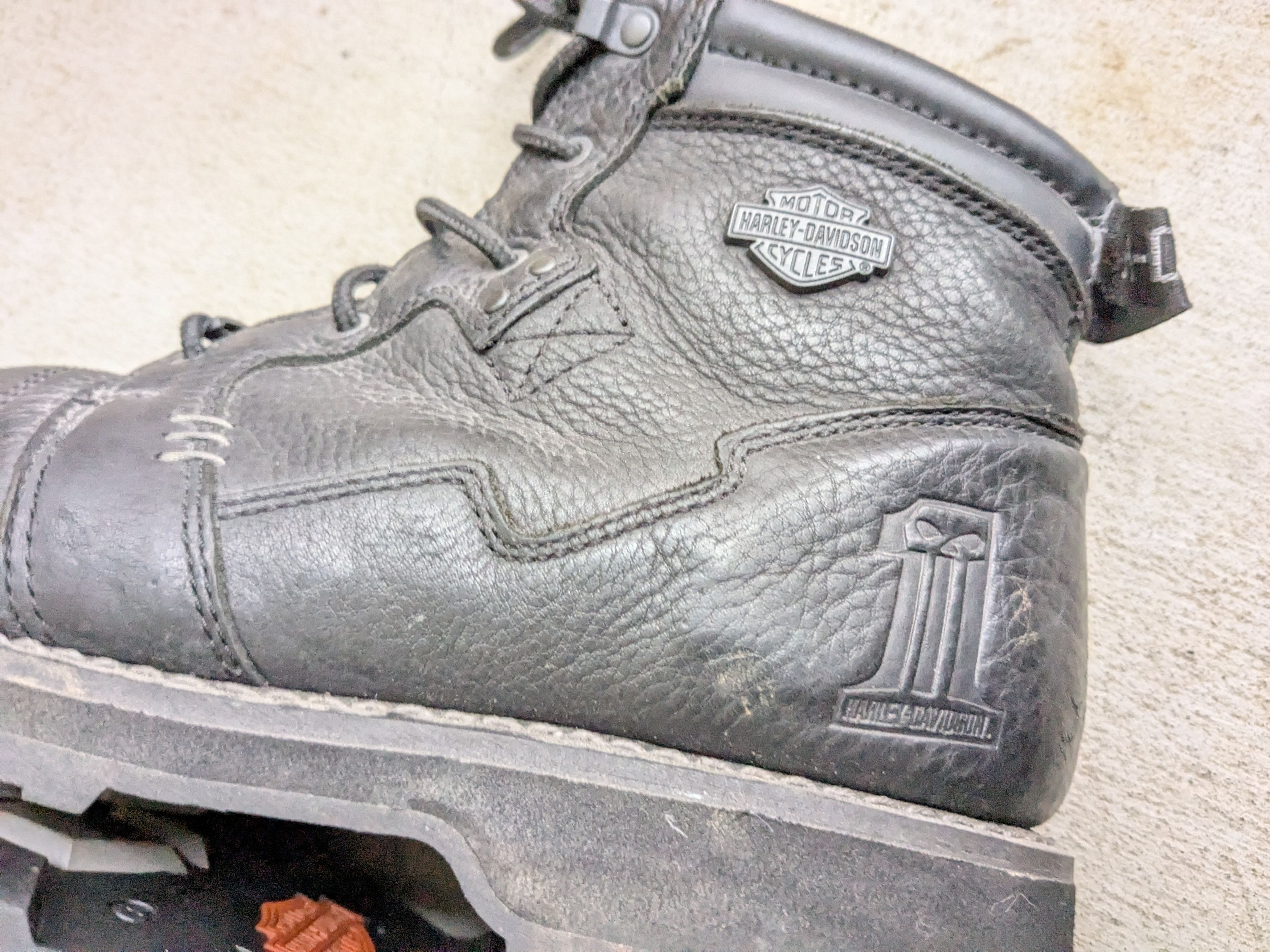 Harley Davidson Harley Davidson Motorcycle Boots Black 12 Biker Leather Size US 12 / EU 45 - 11 Thumbnail
