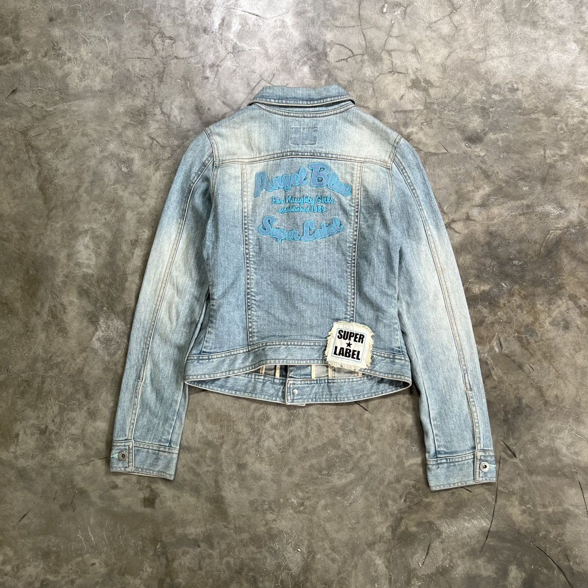 Hysteric Glamour 2000s Angle Blue Super Label Denim Jacket Size US XS / EU 42 / 0 - 1 Thumbnail
