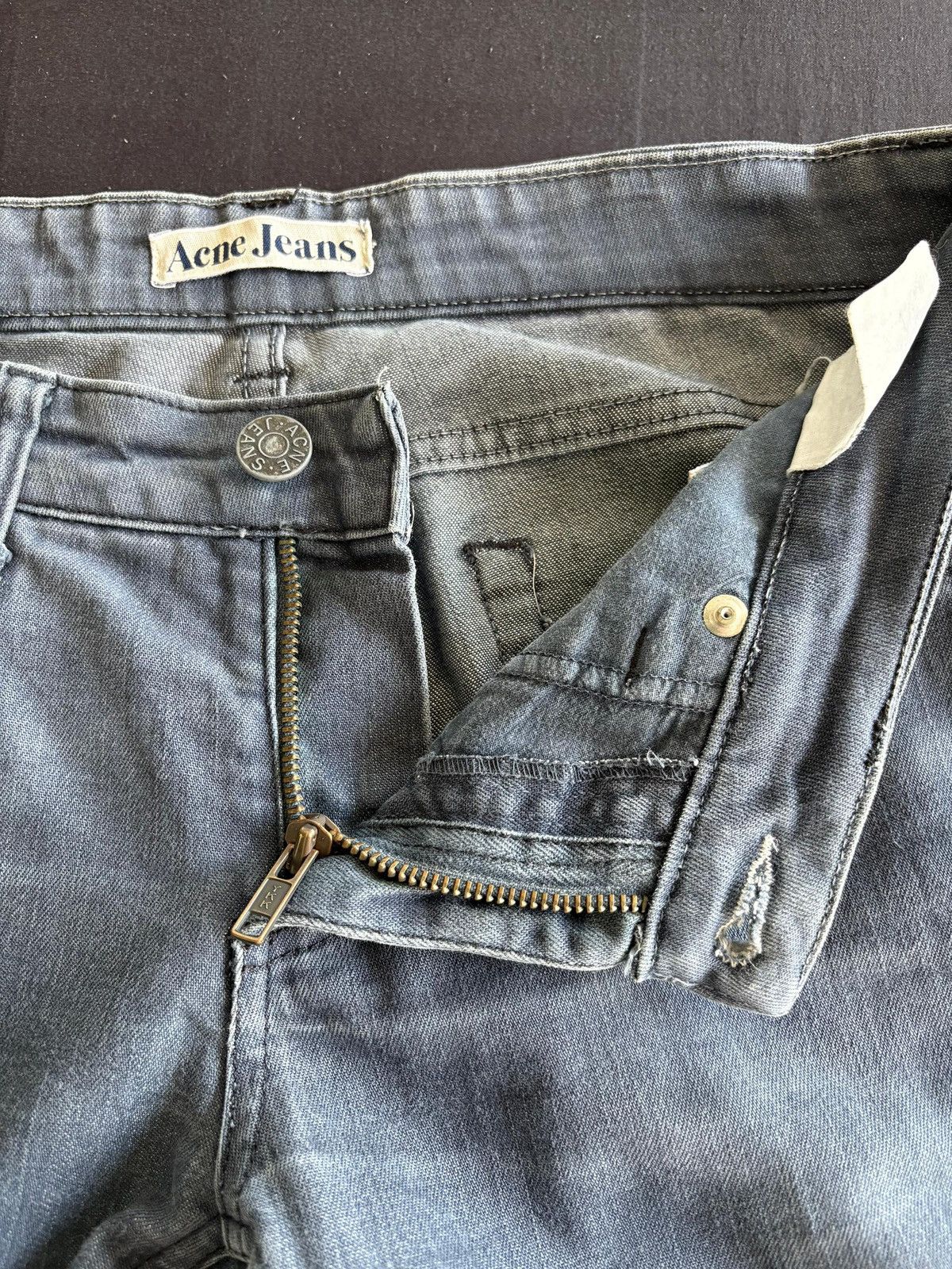Acne Studios Vintage Faded Wash Acne Studios Skinny Slim Fit Jeans Denim Size 31" - 8 Thumbnail