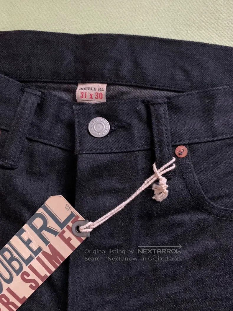 RRL Ralph Lauren RRL Ralph Lauren Slim Fit Black Wash Johnny Depp jeans Size US 32 / EU 48 - 3 Thumbnail