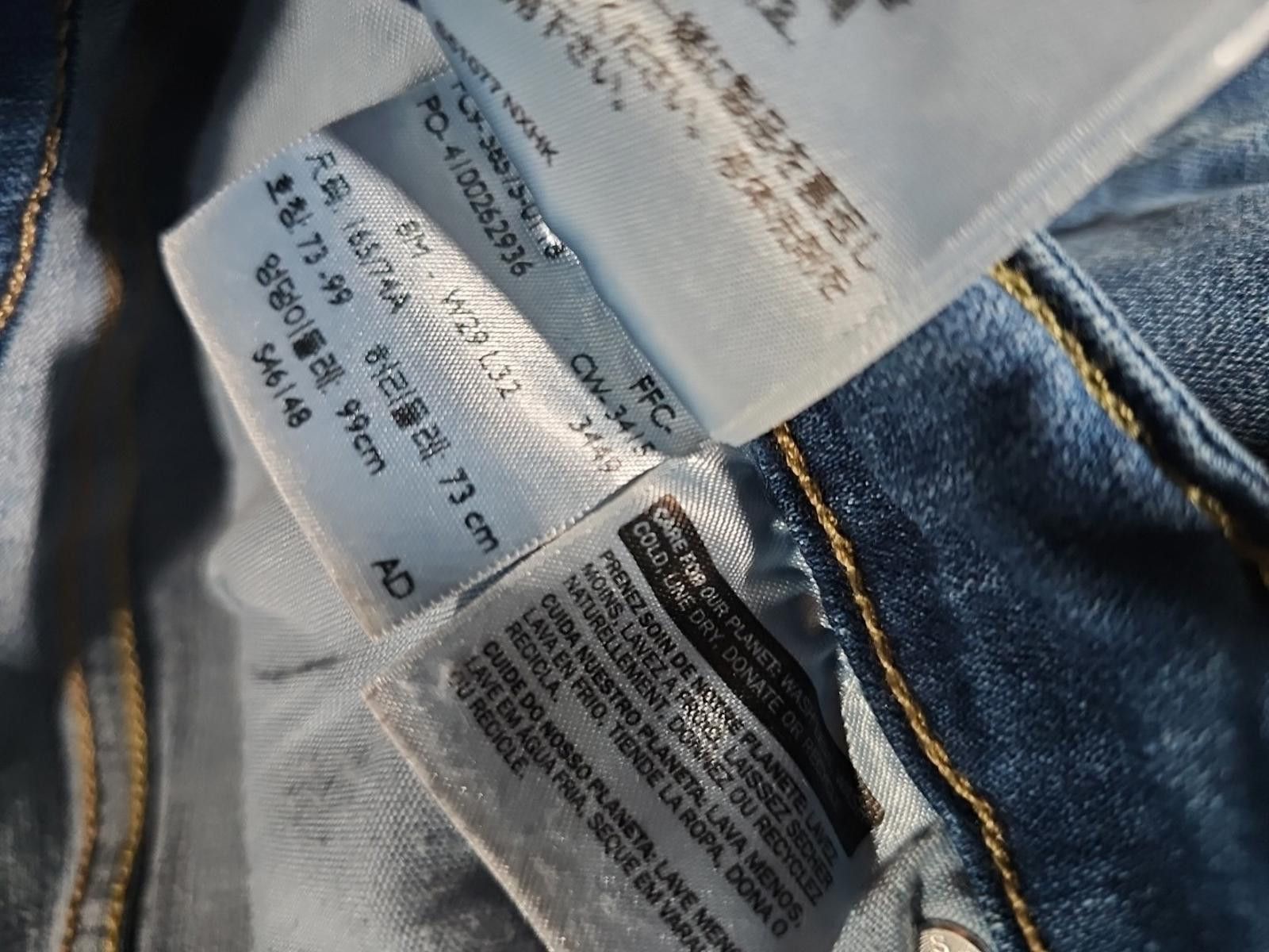Levi's Levis Midrise Skinny Sz 8M (Tag 29x32) 29x29 Jeans Size 29" - 5 Thumbnail